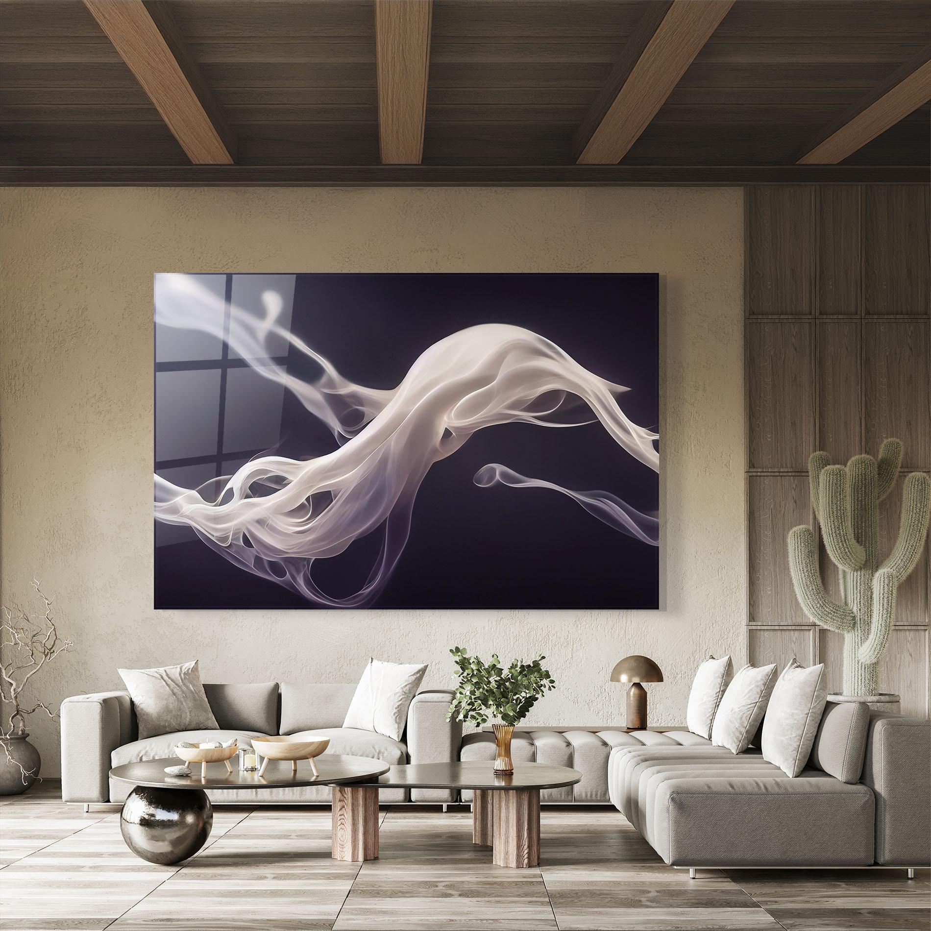 Obraz na Szkle Grey Smoke mockup 8