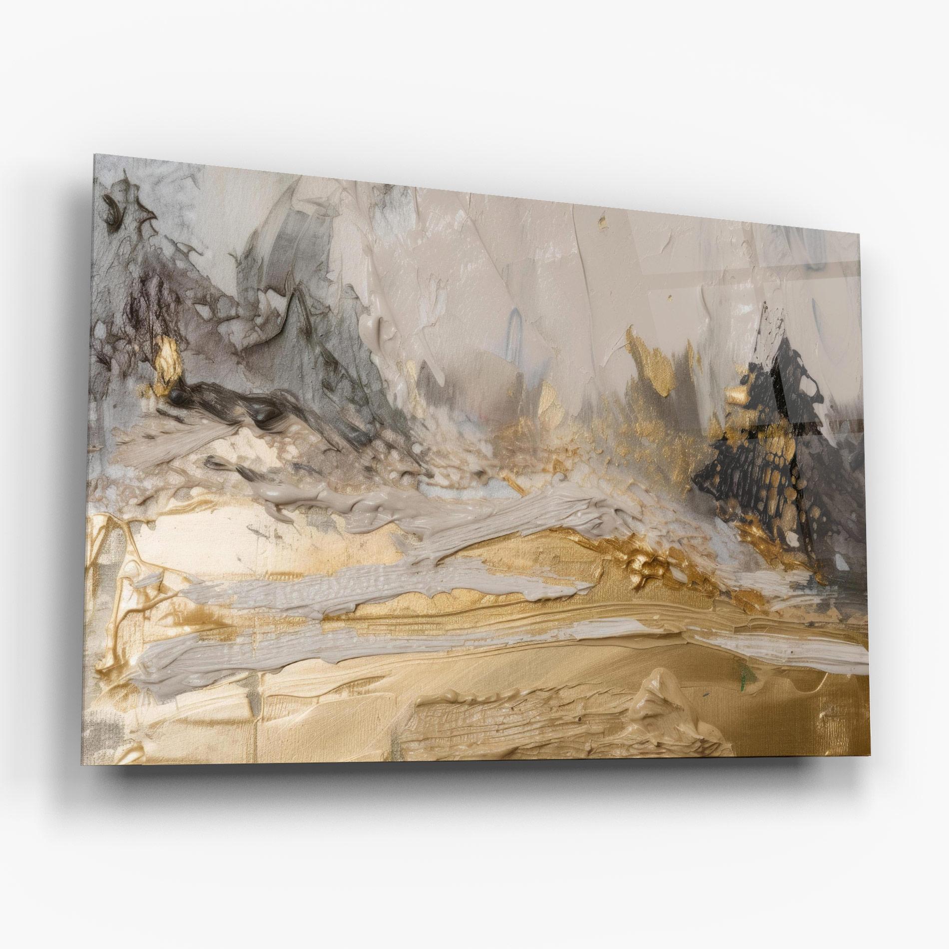 Obraz na Szkle Abstract White Waves mockup 6