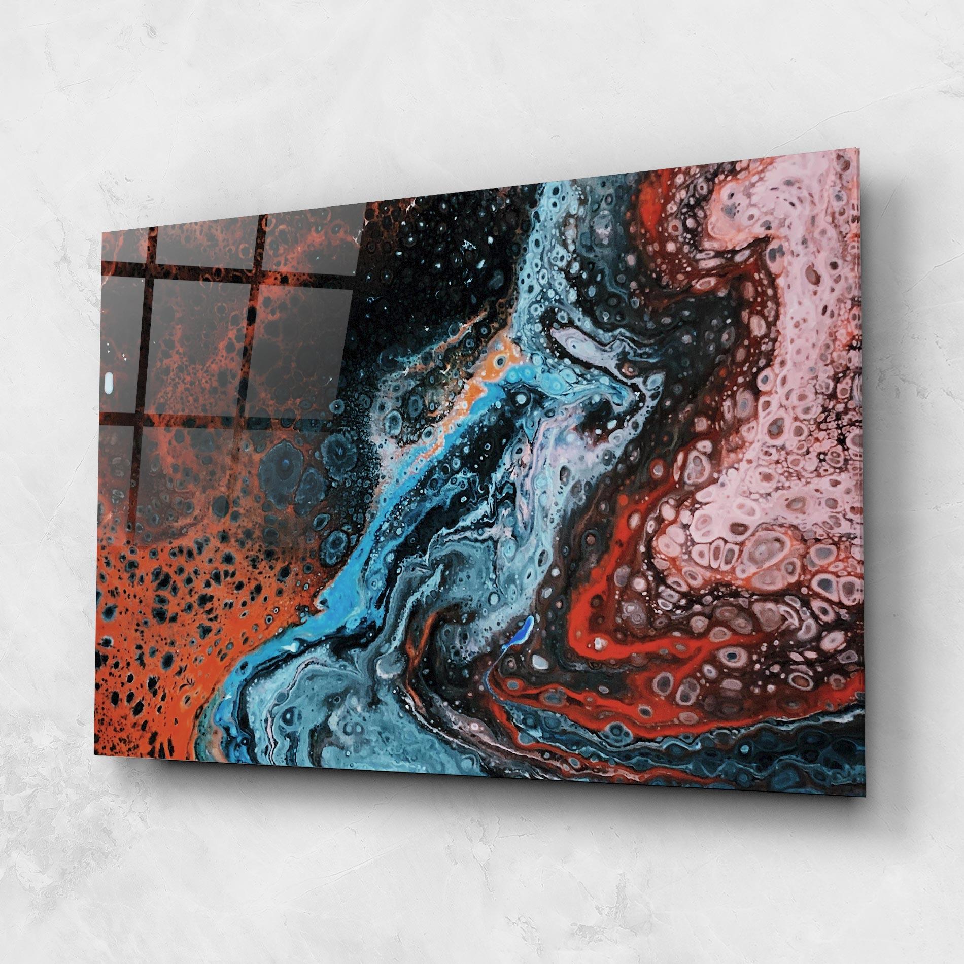 Obraz na Szkle Abstract Turqoise Colors mockup 1