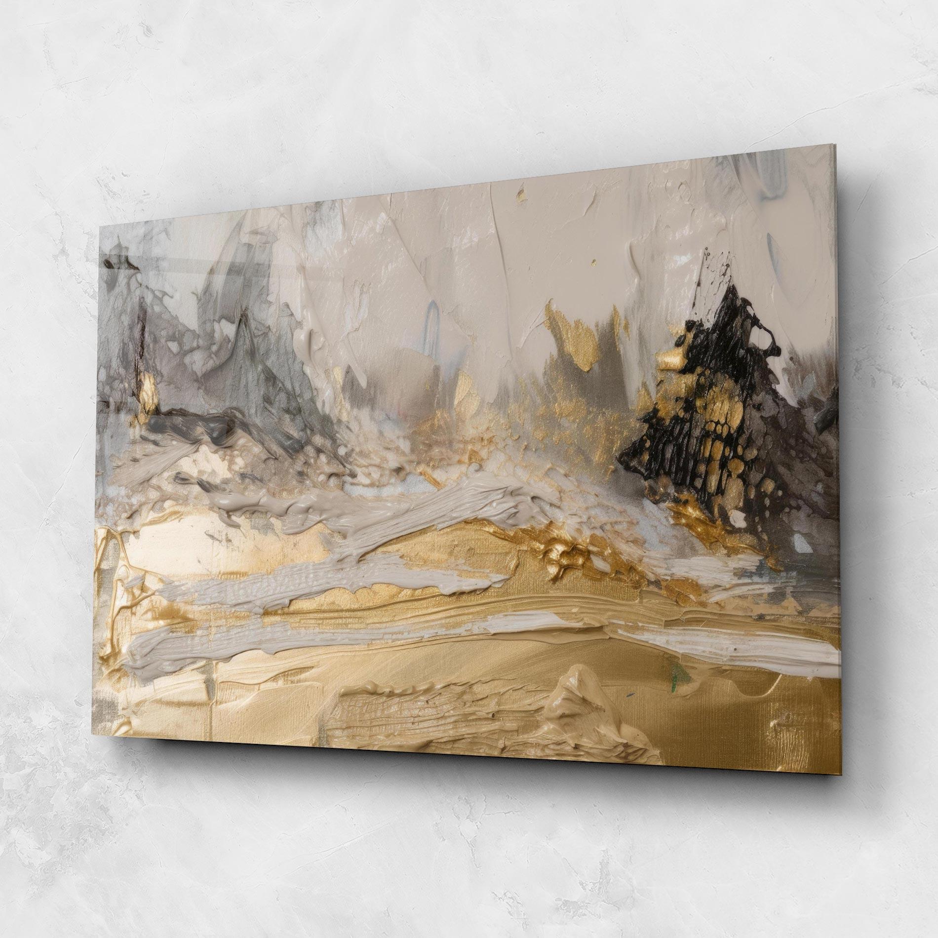 Obraz na Szkle Abstract White Waves mockup 1