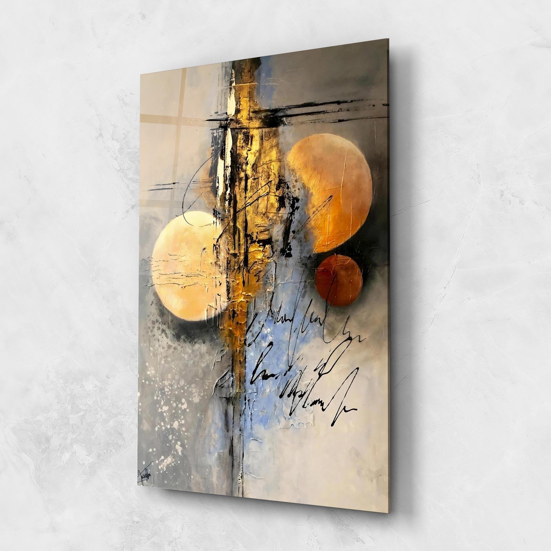 Obraz na Szkle Abstract Moons mockup 1