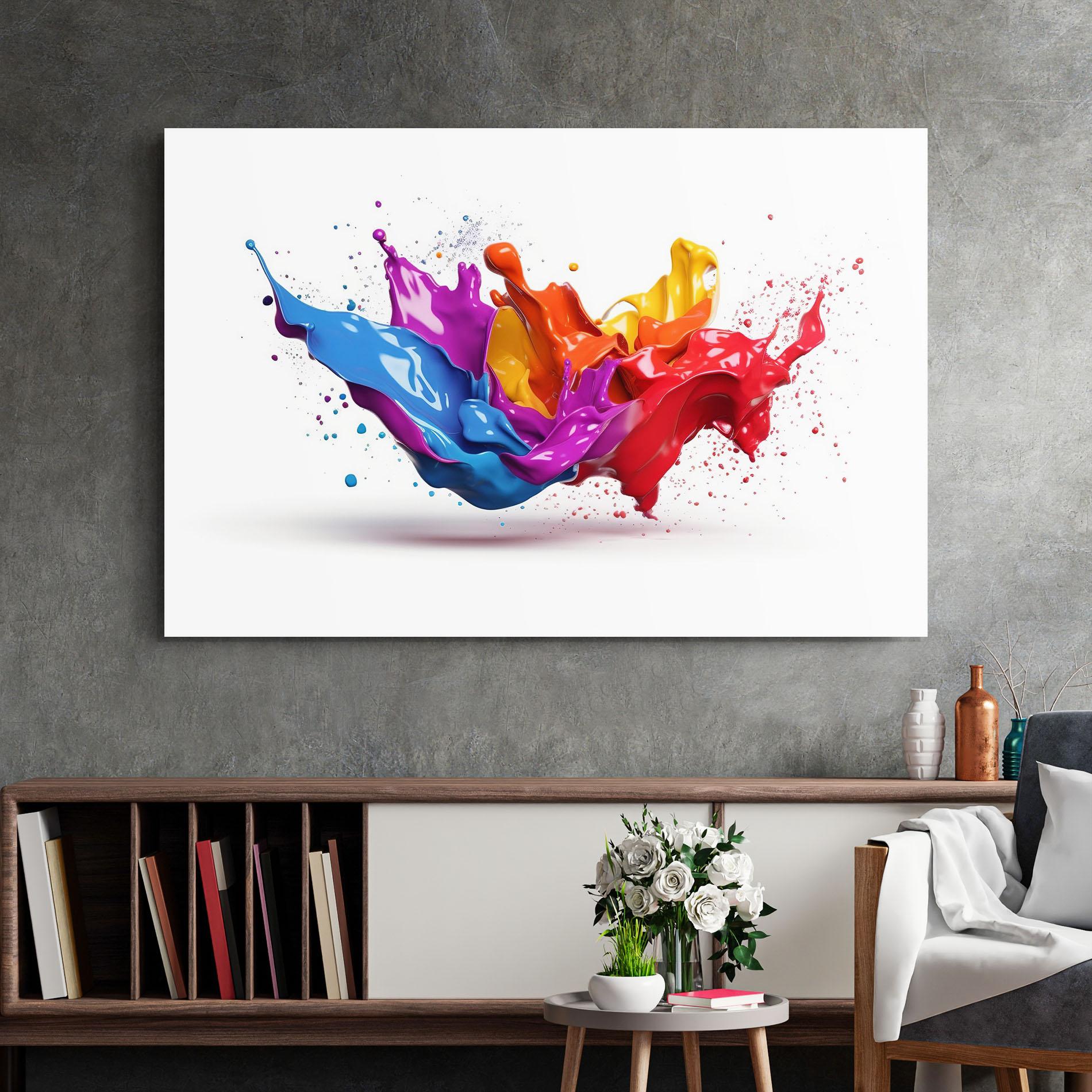 Obraz na Szkle 3d Floating Splash mockup 2