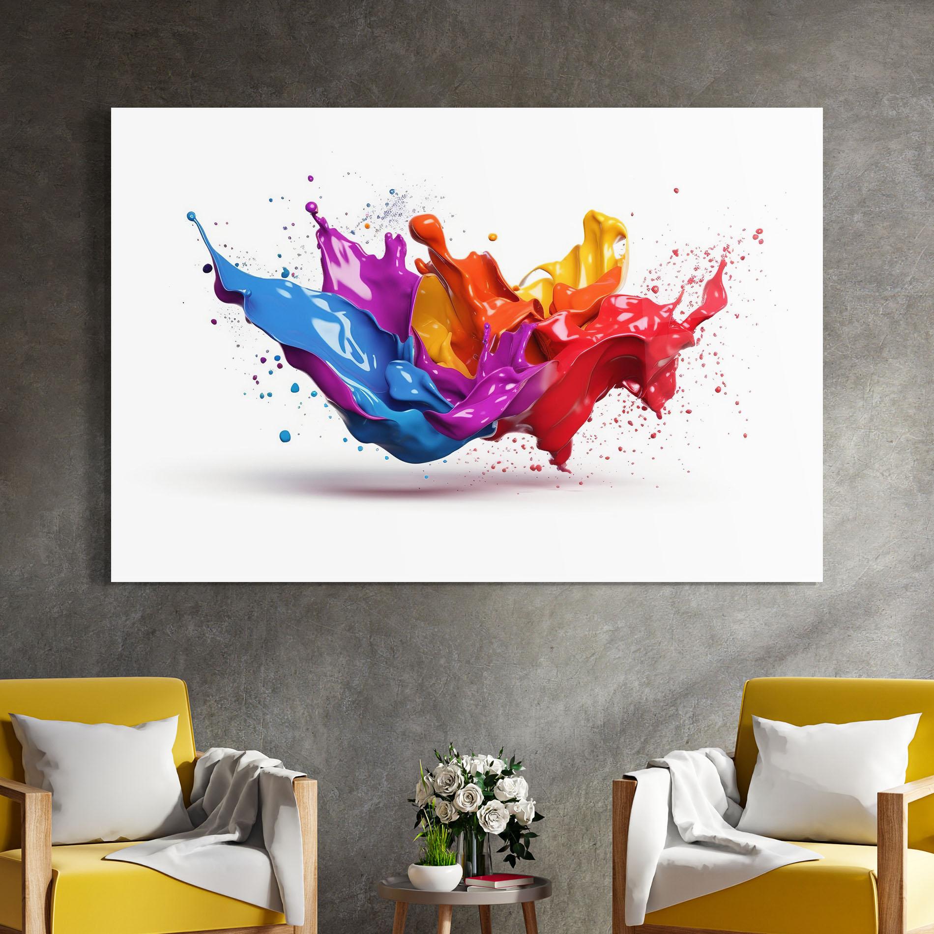 Obraz na Szkle 3d Floating Splash mockup 4