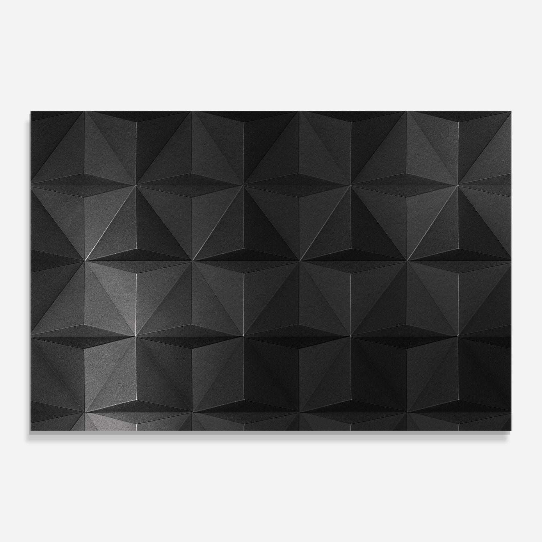 Obraz na Szkle Black Shade Triangle mockup 0