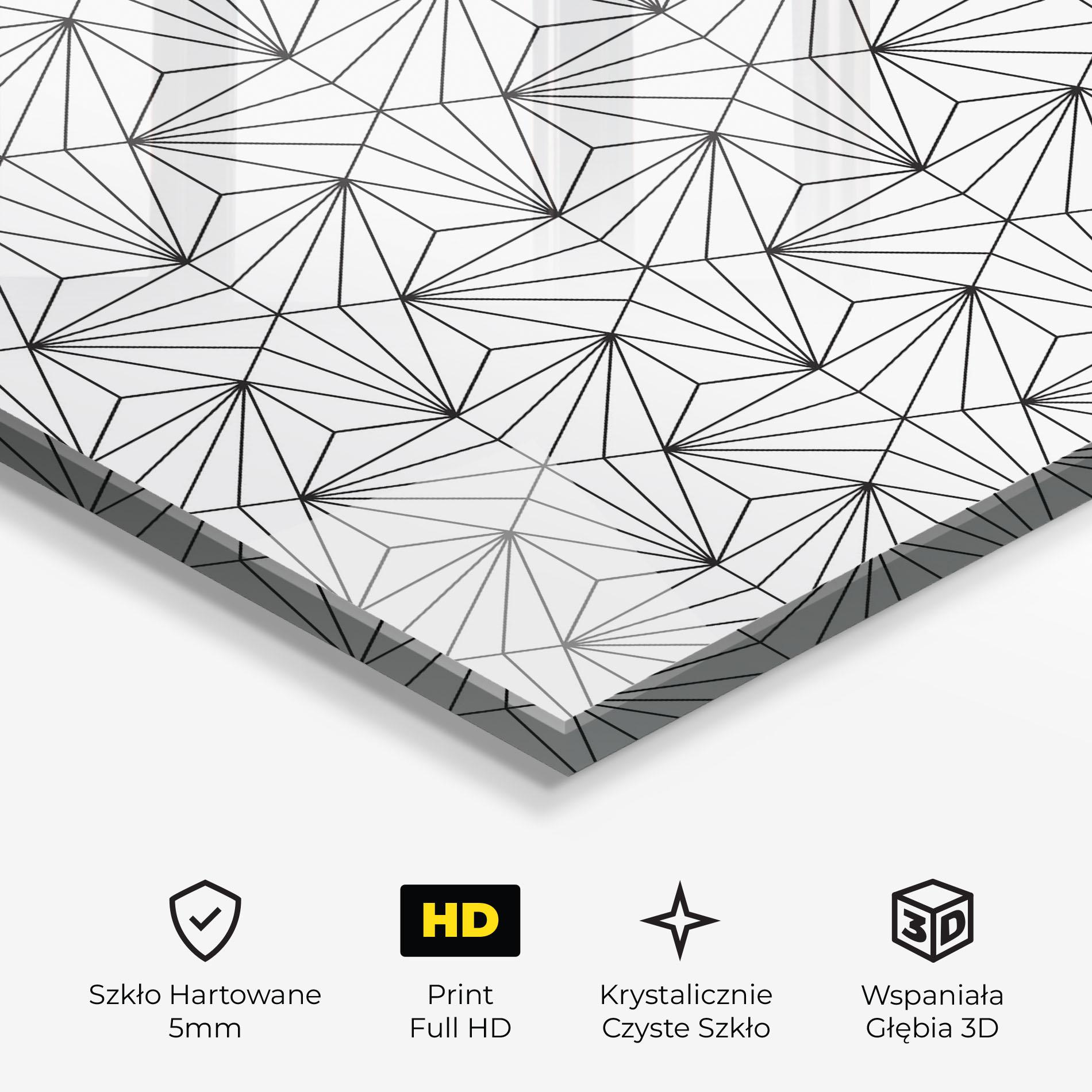 Obraz na Szkle Black Triangle mockup 3