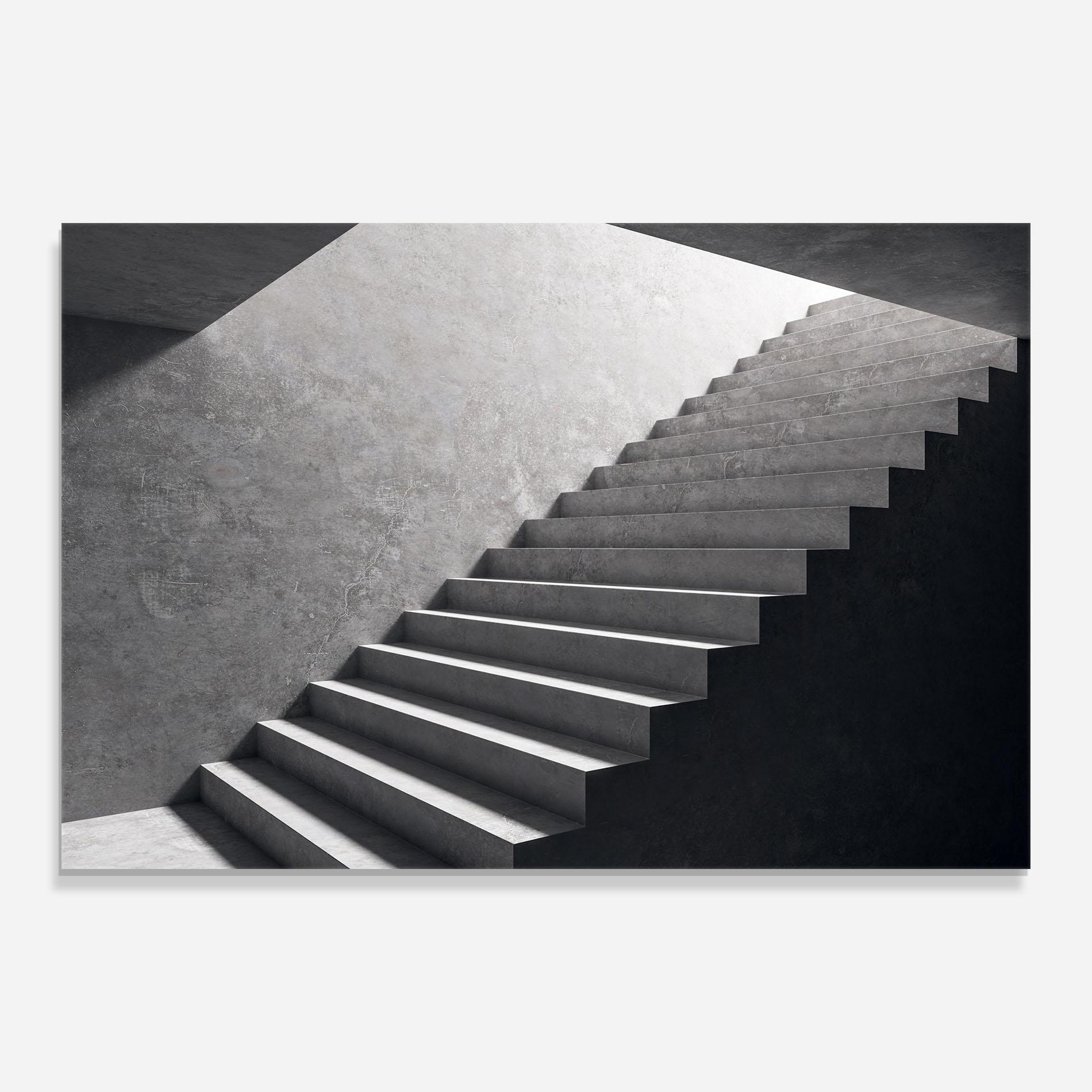 Obraz na Szkle Concrete Stairs mockup 0