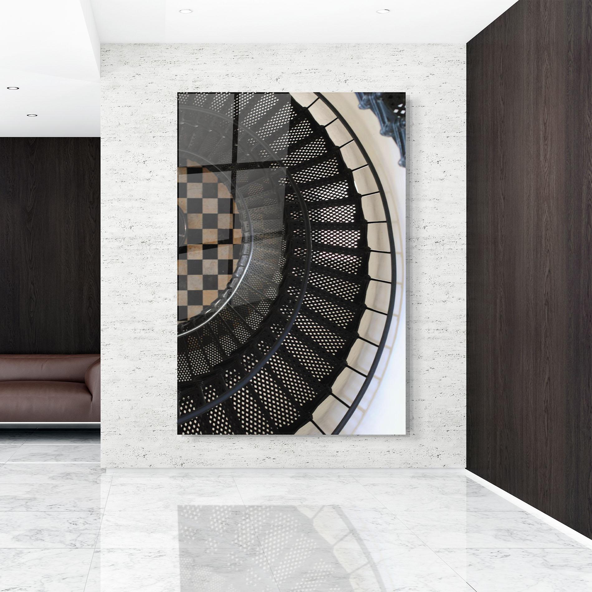 Obraz na Szkle Beautiful Black Stairs mockup 9