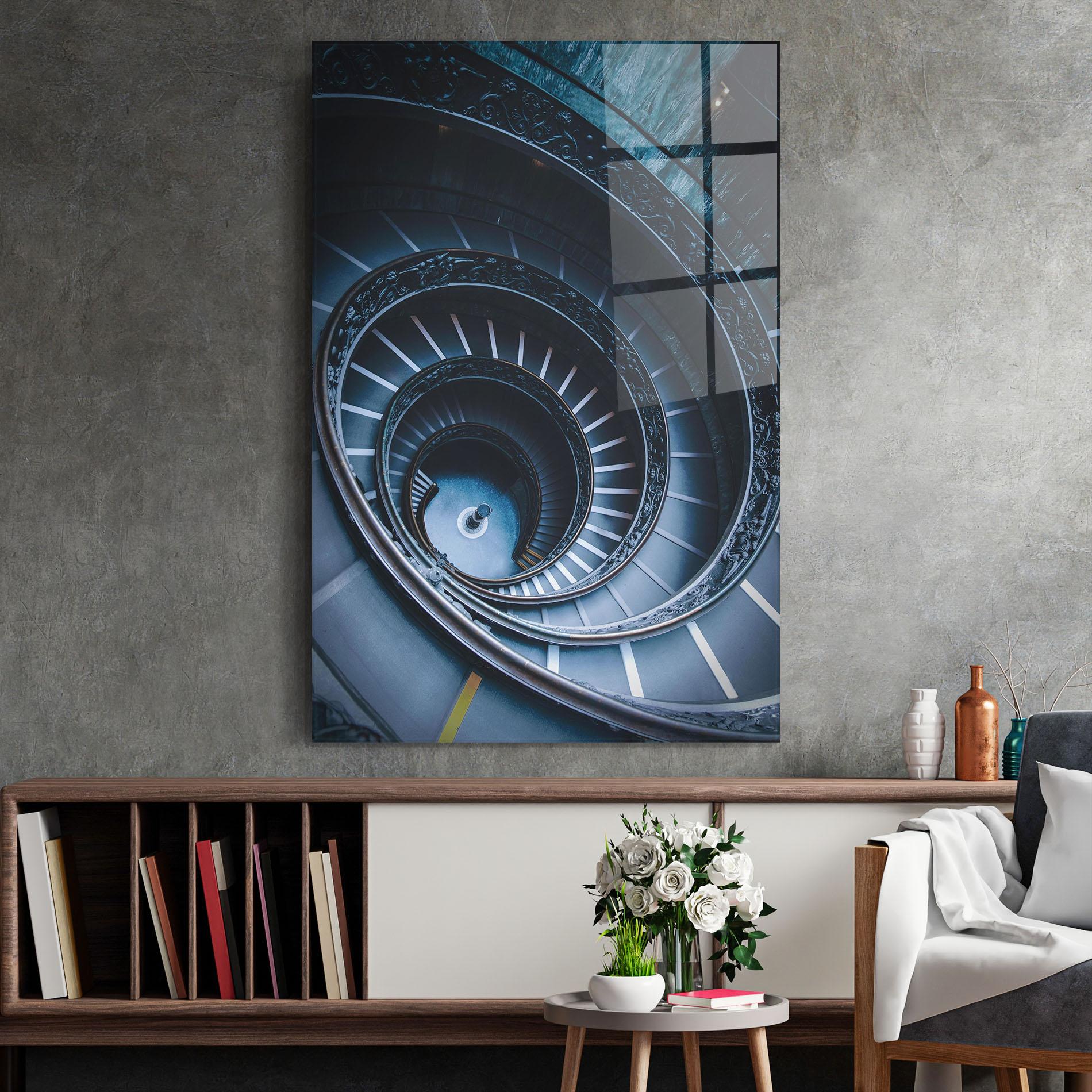 Obraz na Szkle Spiral Museum mockup 2