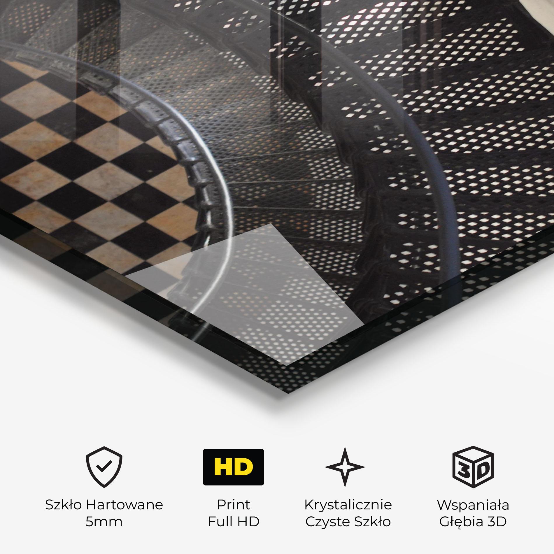 Obraz na Szkle Beautiful Black Stairs mockup 3