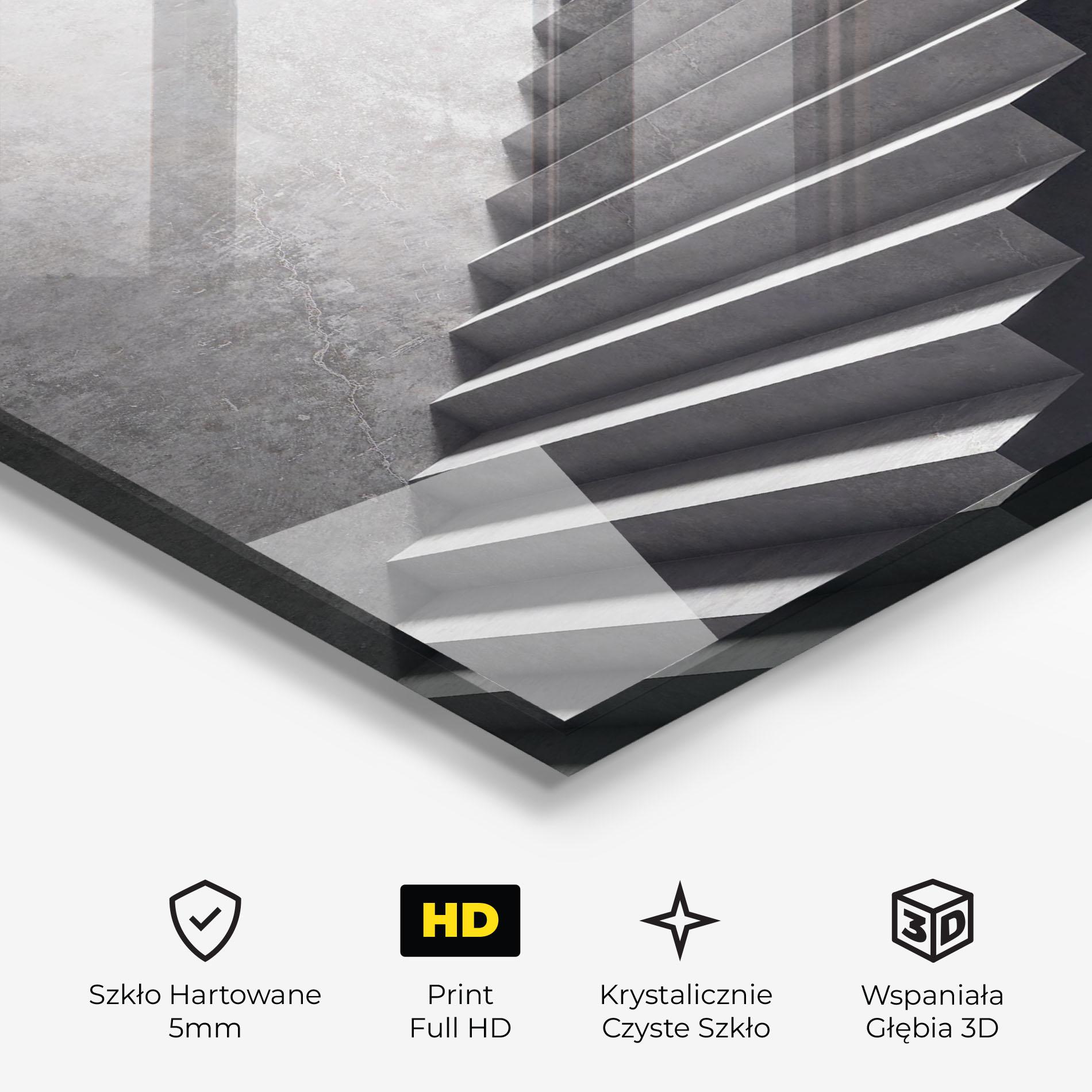 Obraz na Szkle Concrete Stairs mockup 3
