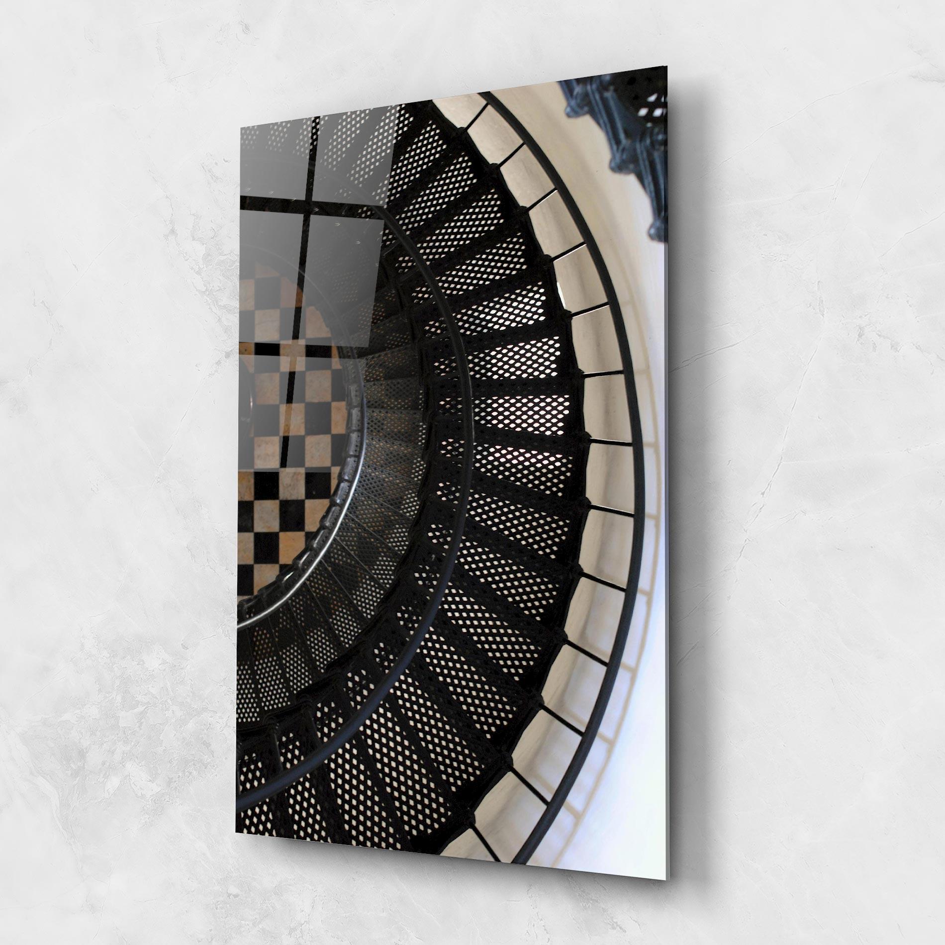 Obraz na Szkle Beautiful Black Stairs mockup 1