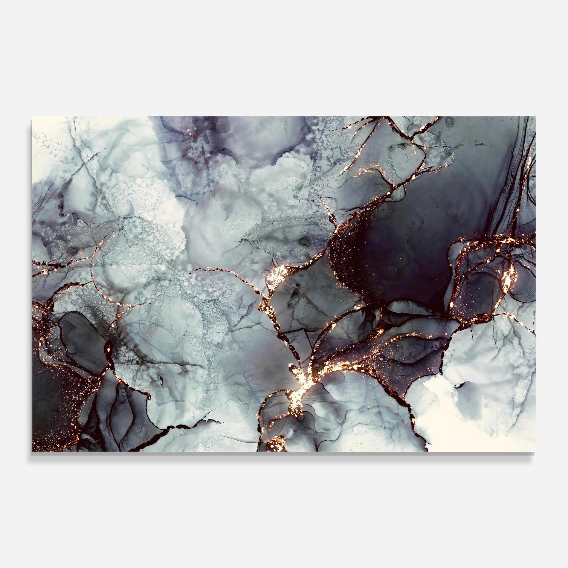 Obraz na Szkle Abstract Gold Path mockup 0