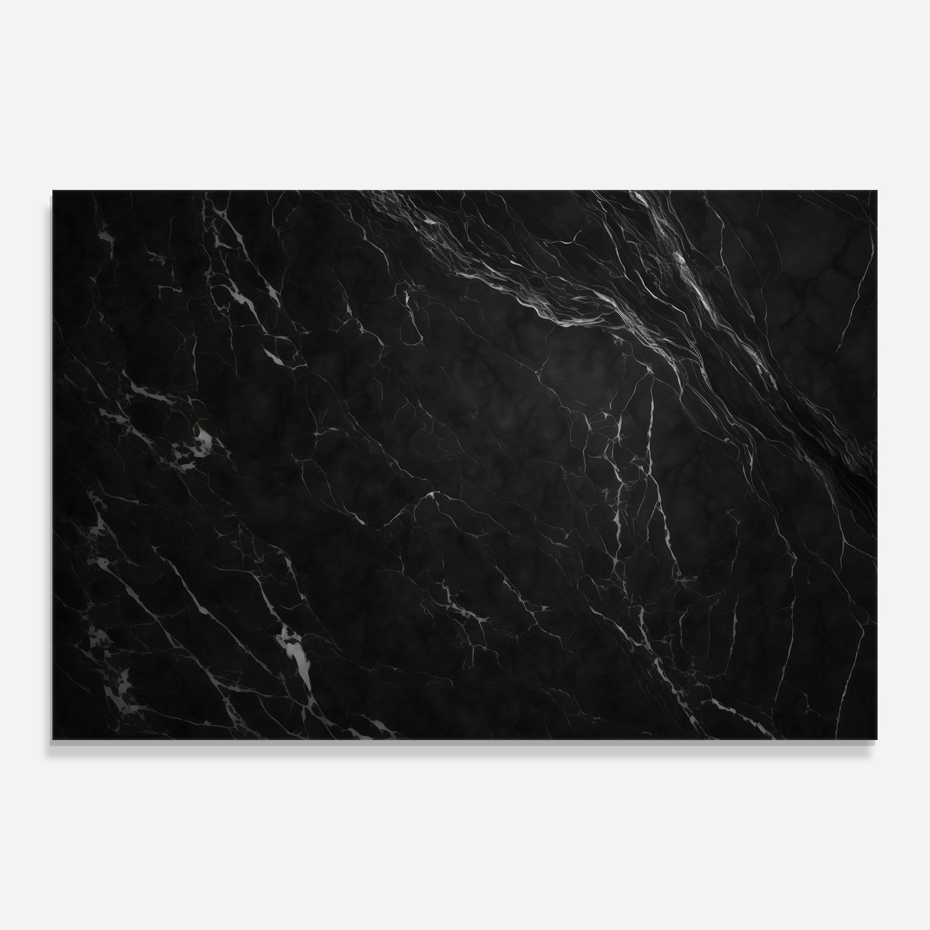 Obraz na Szkle Black Marble mockup 0