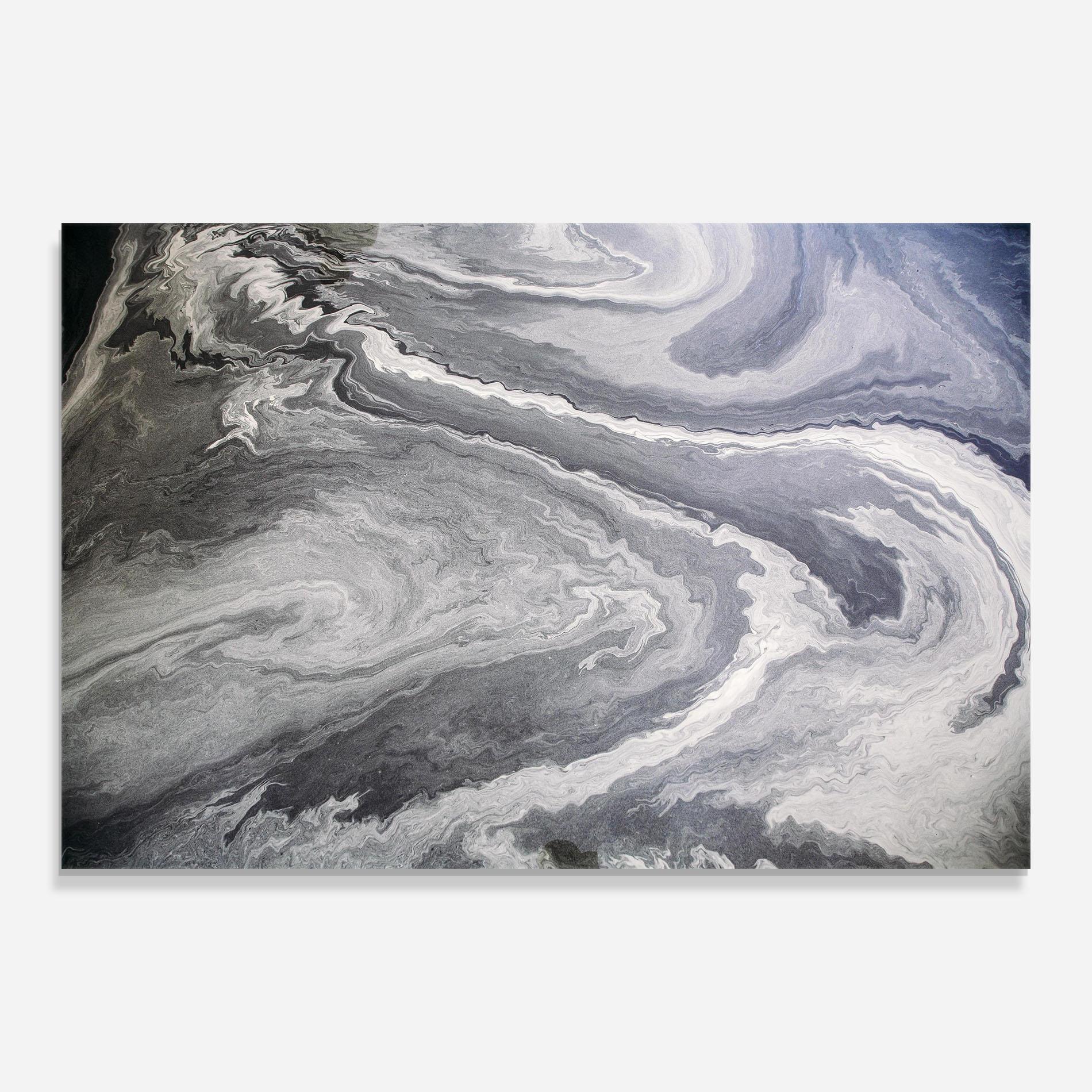 Obraz na Szkle Grey Liquid Marble mockup 0