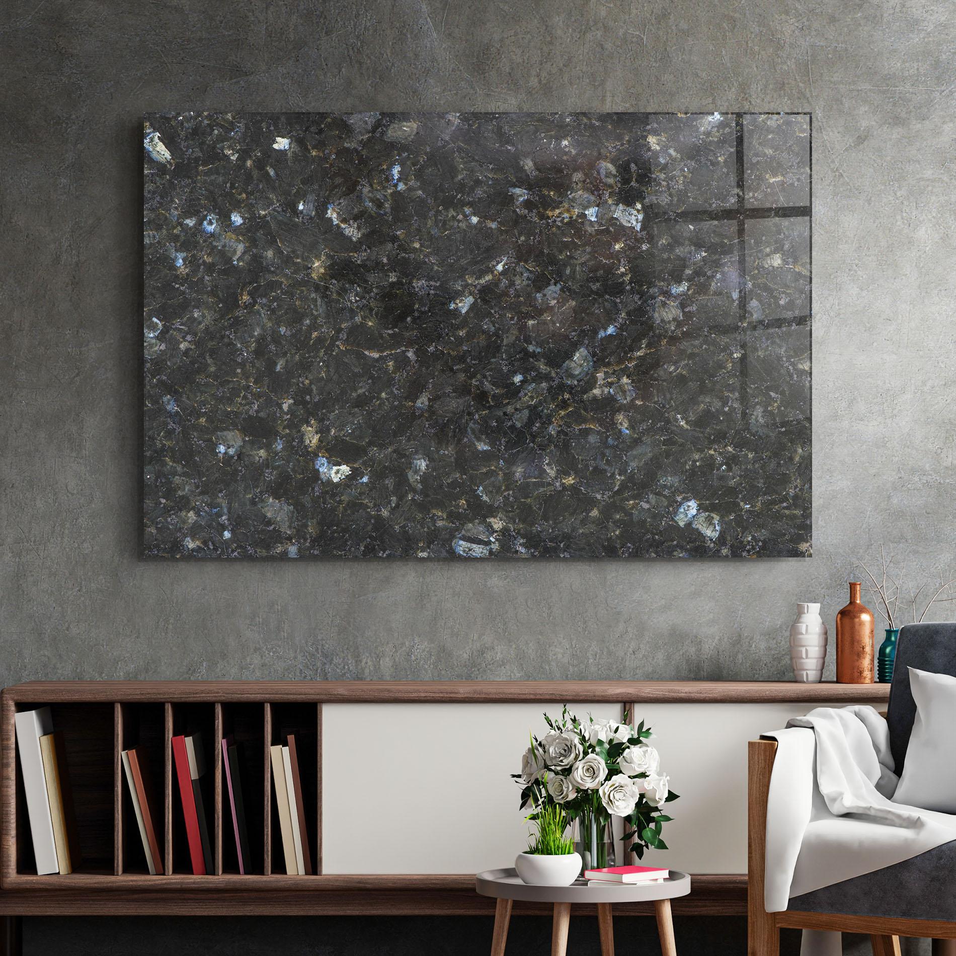 Obraz na Szkle Dark Grey Marble mockup 2