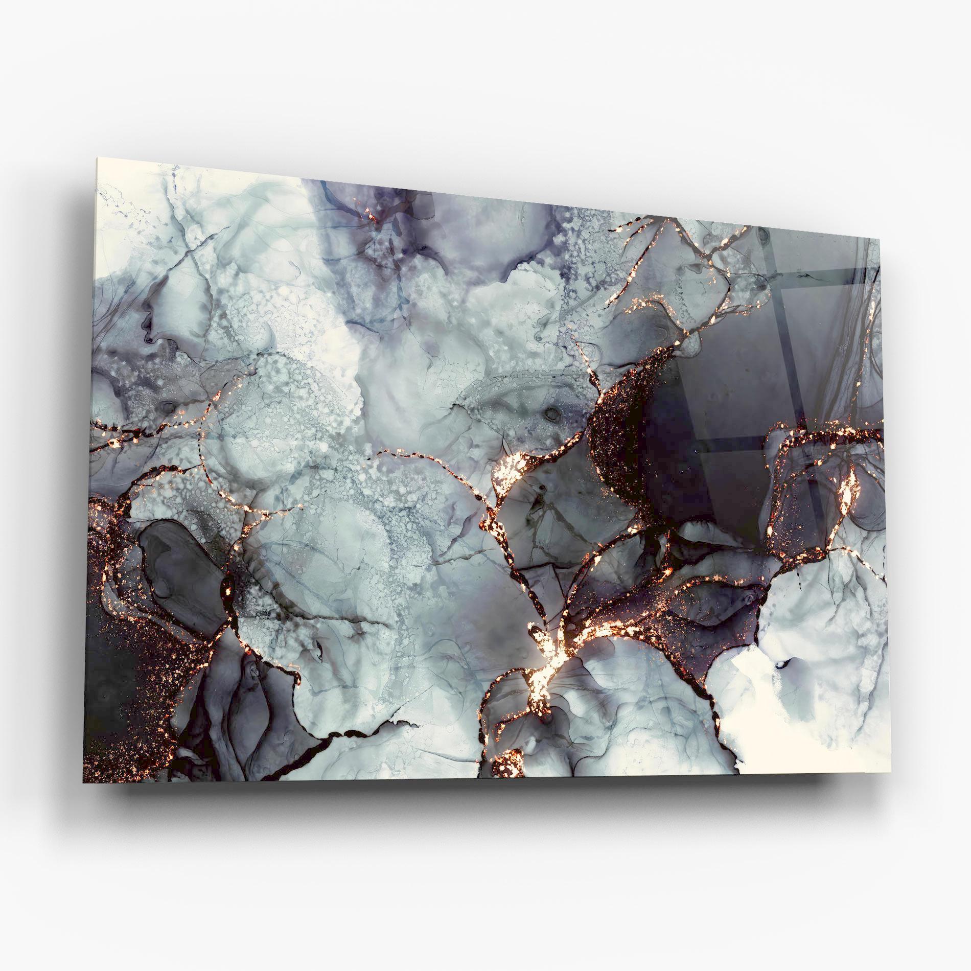 Obraz na Szkle Abstract Gold Path mockup 6