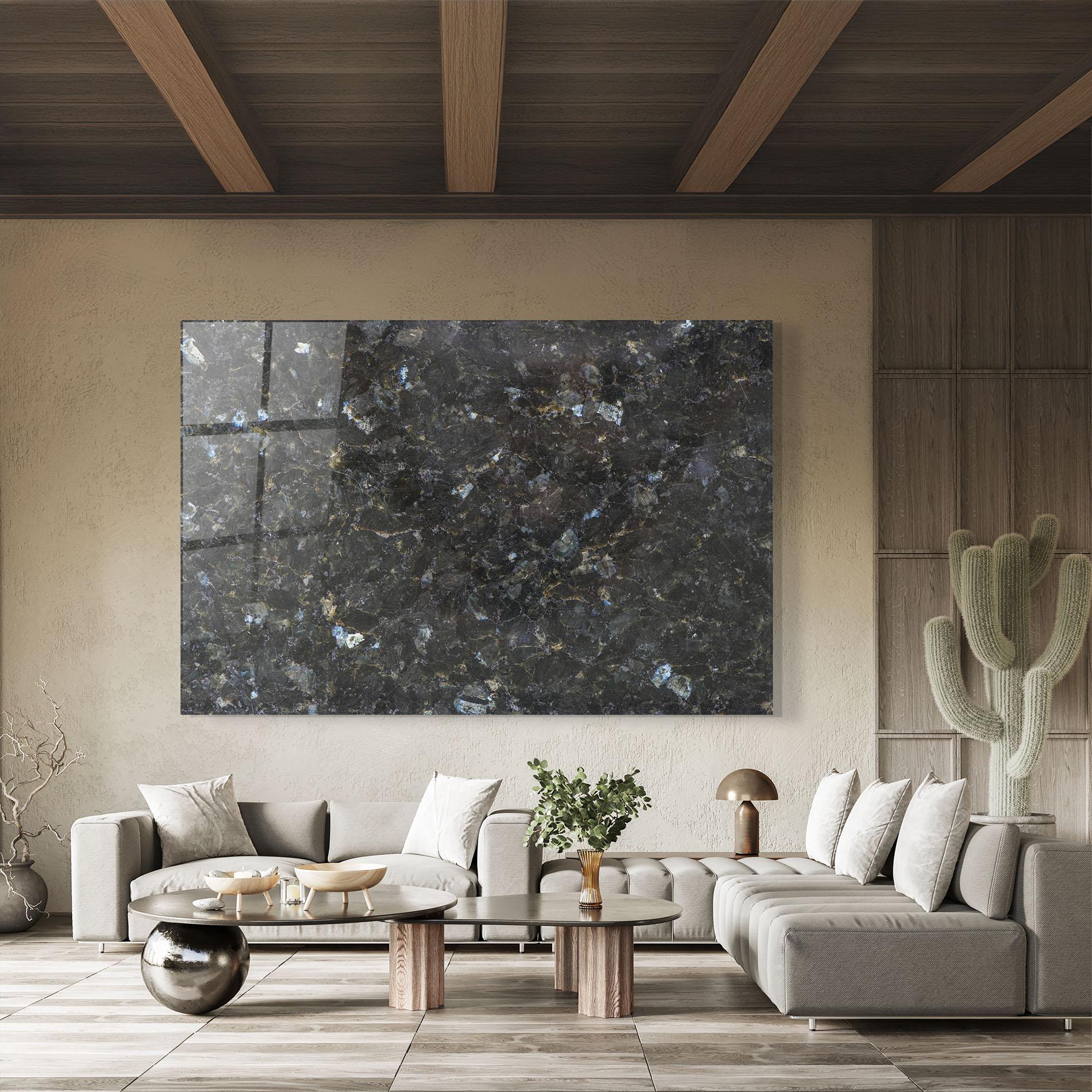 Obraz na Szkle Dark Grey Marble mockup 8