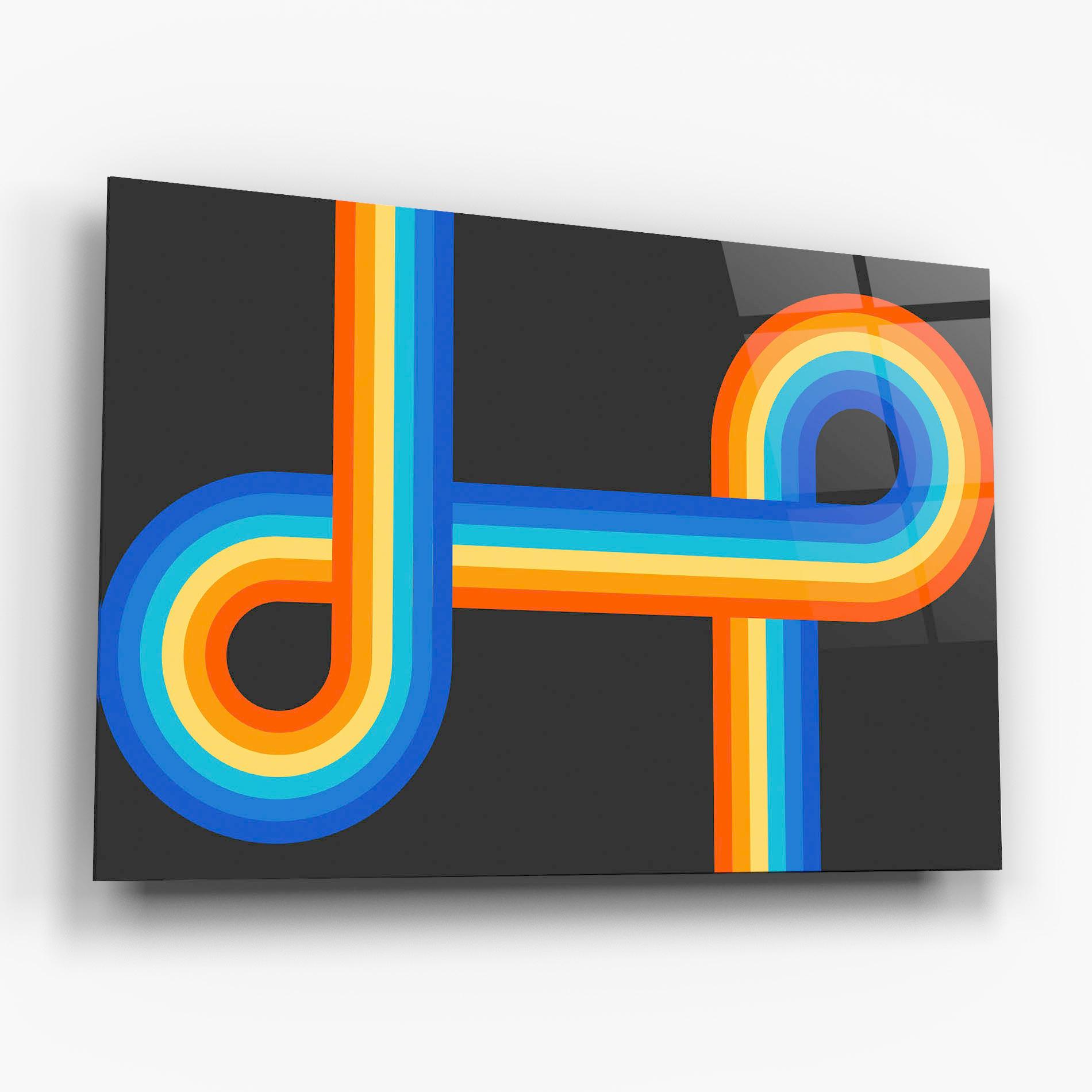 Obraz na Szkle Vintage Ranbow mockup 6