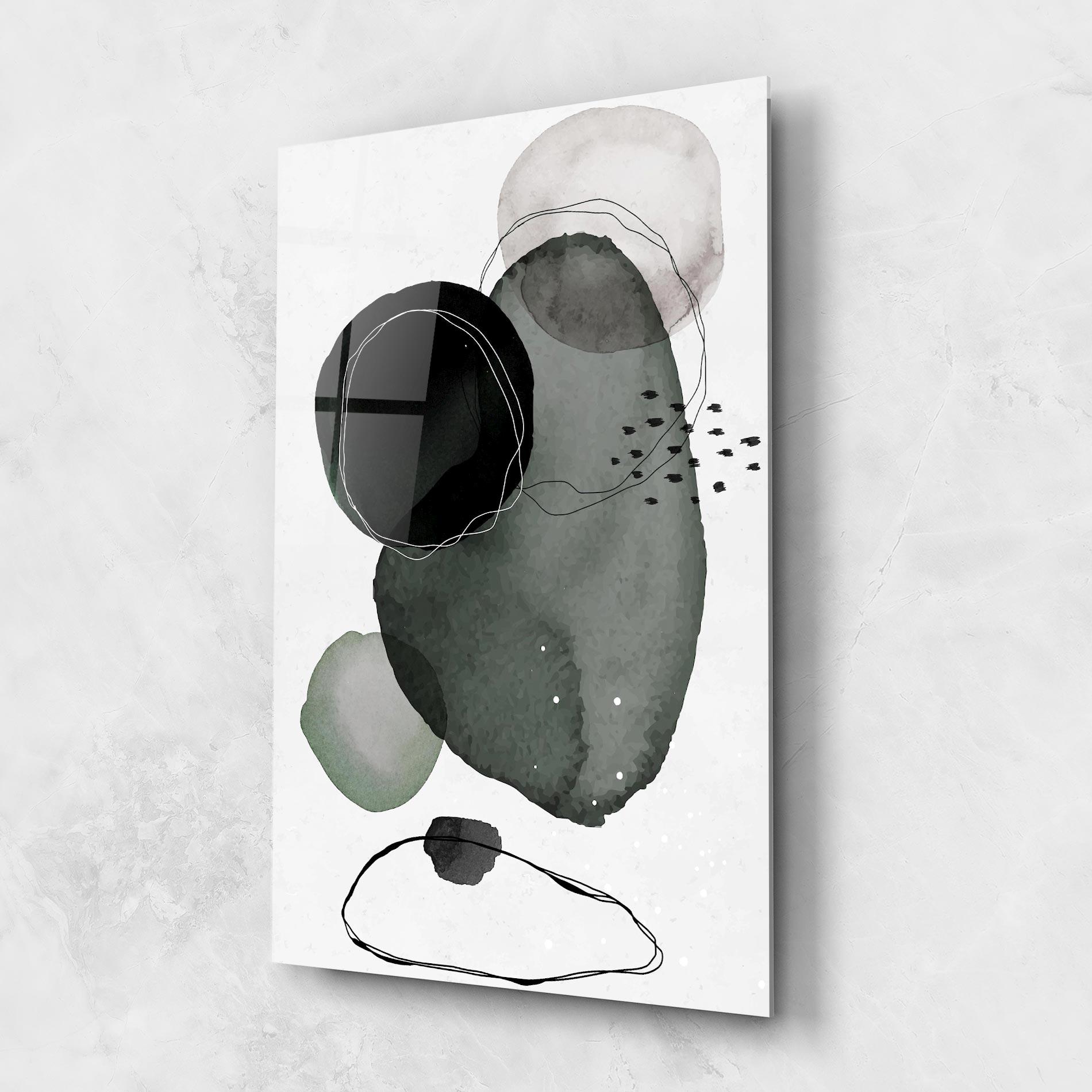 Obraz na Szkle Green Watercolor mockup 1