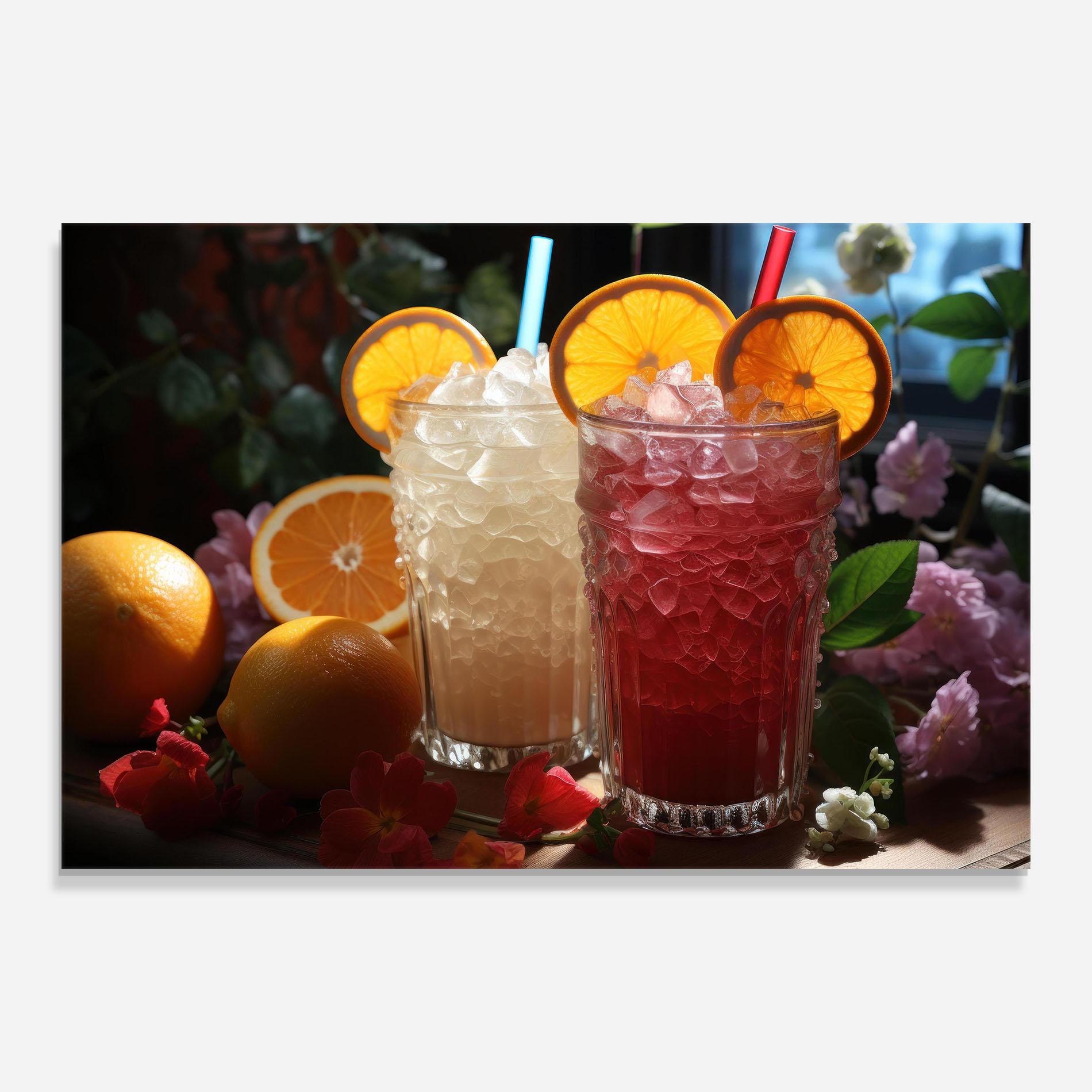 Obraz na Szkle Citrus Smoothie Drink mockup 0