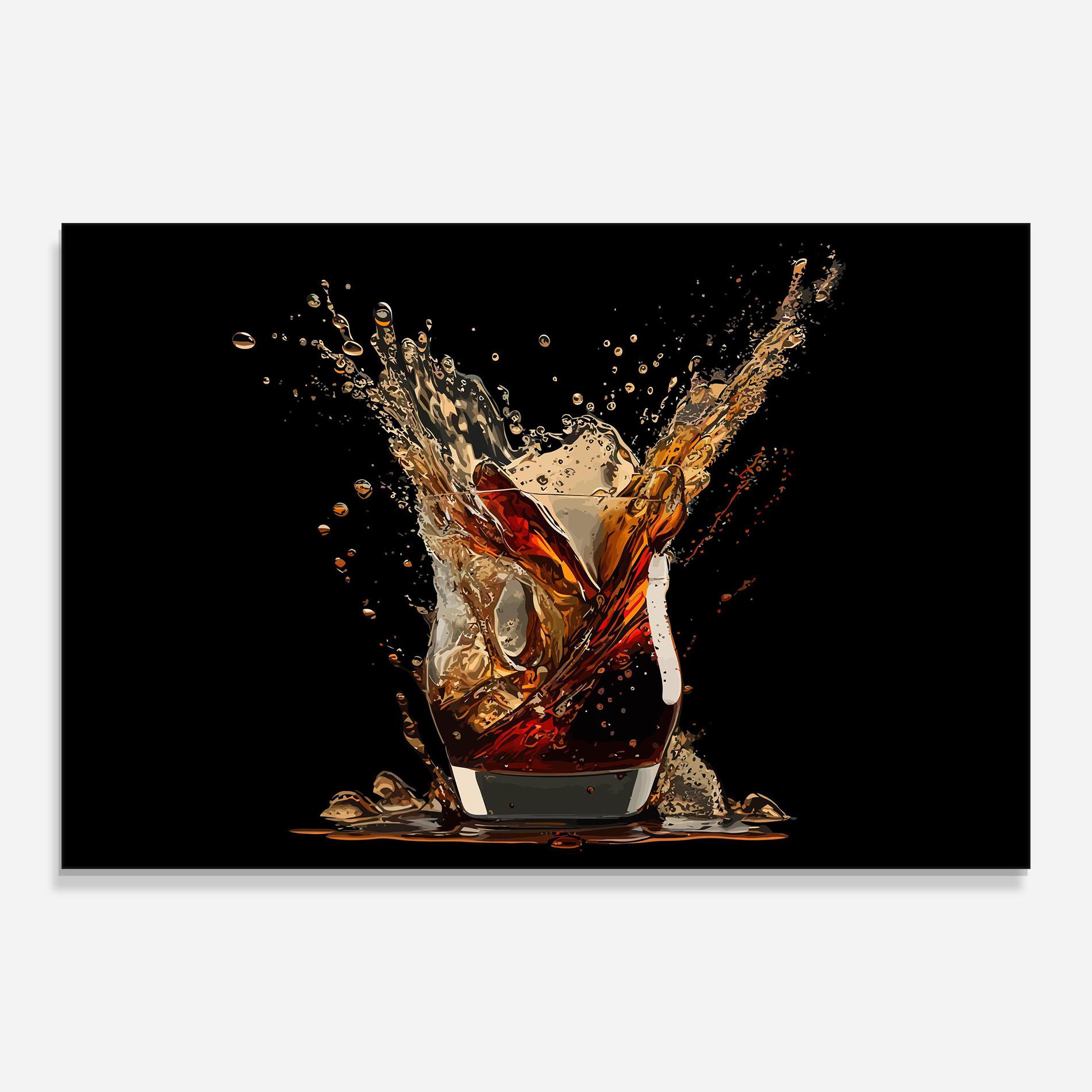 Obraz na Szkle Cola Splash mockup 0