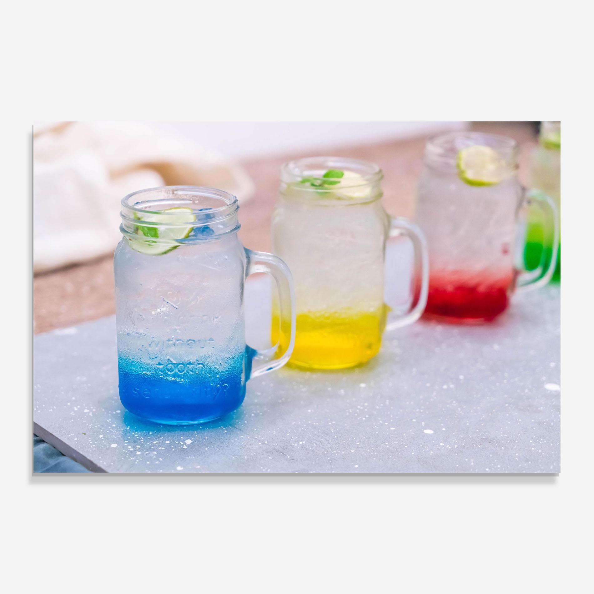Obraz na Szkle Colorful Italian Soda mockup 0