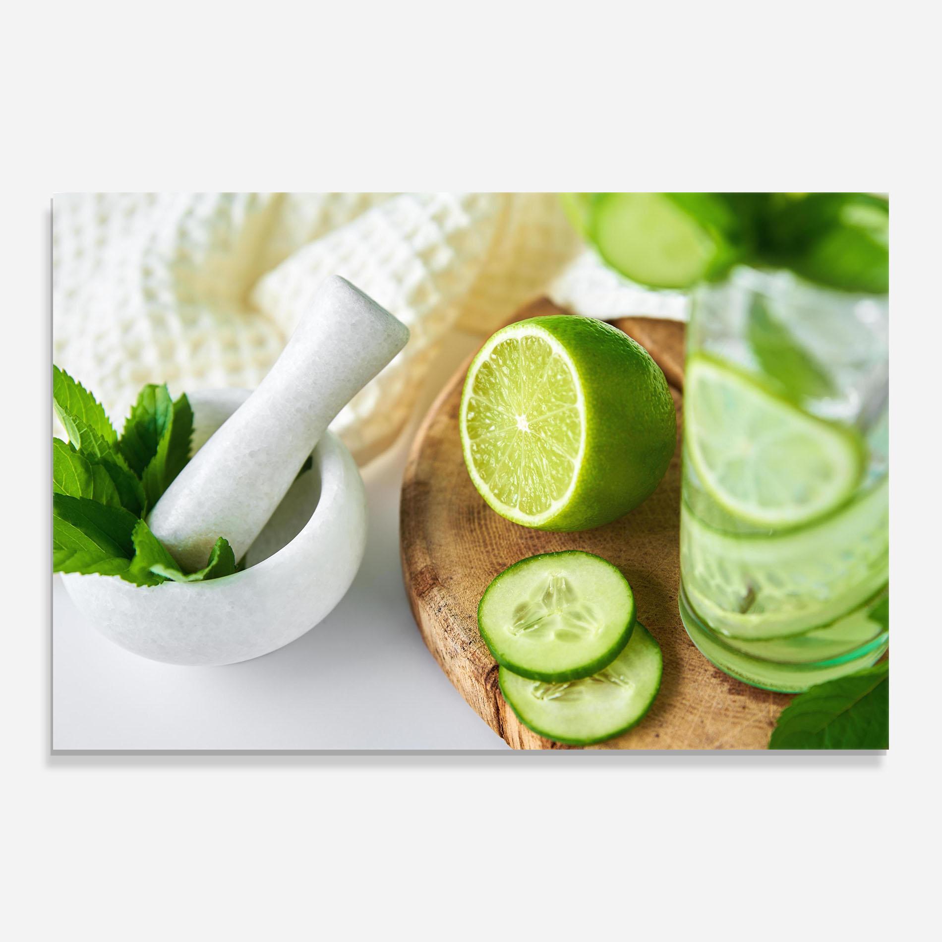 Obraz na Szkle Detox Drink Lemonade mockup 0