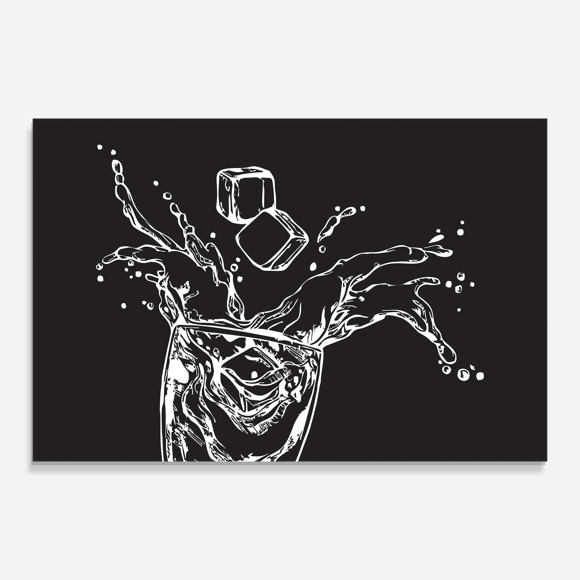 Obraz na Szkle Ice Splash Drink mockup 0
