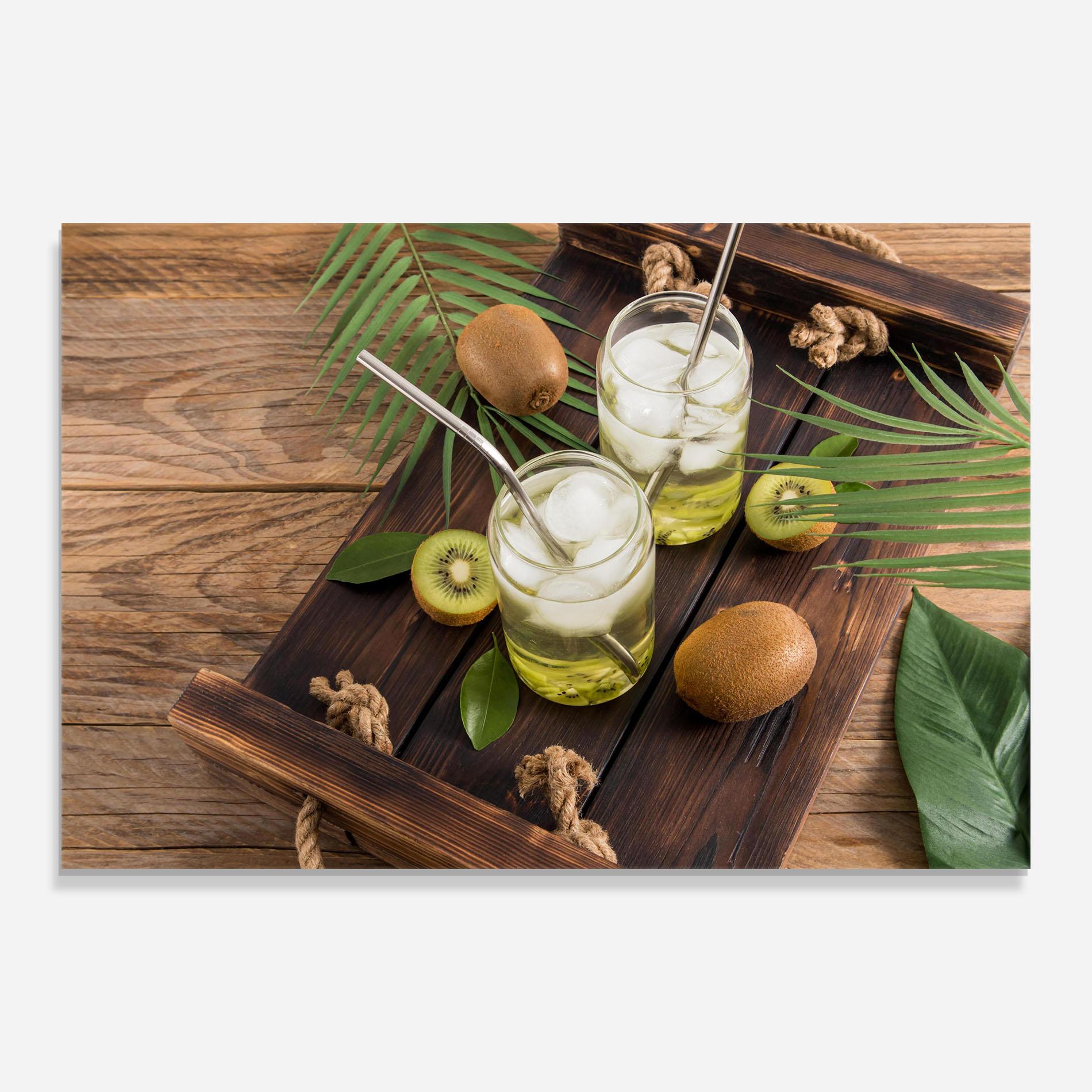 Obraz na Szkle Kiwi Drinks mockup 0