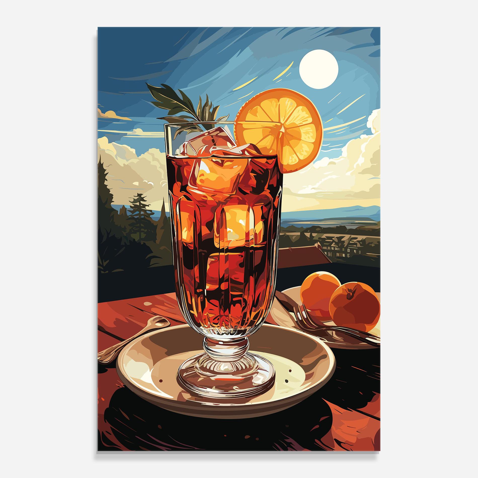 Obraz na Szkle Cocktail Orange mockup 0