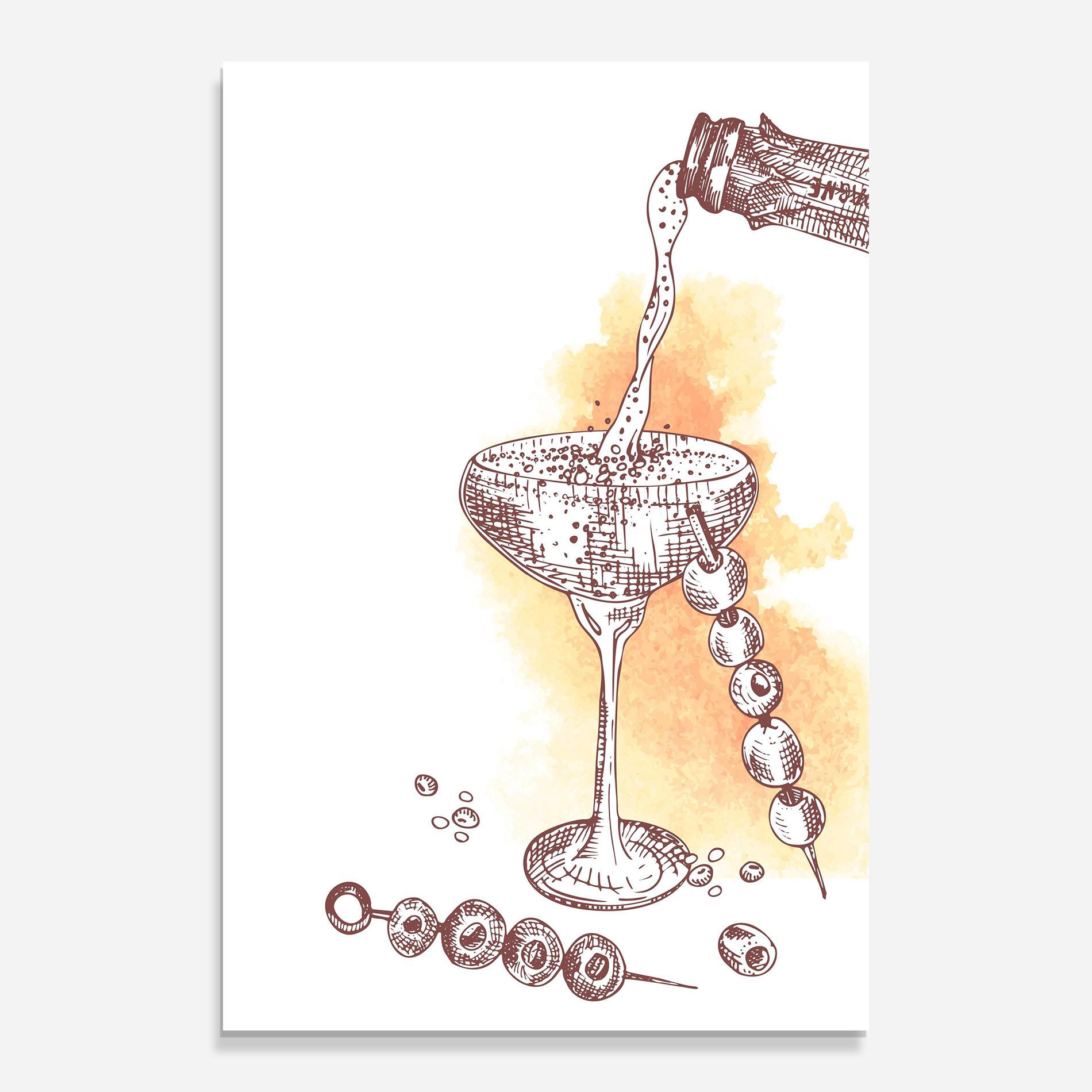 Obraz na Szkle Cocktail mockup 0