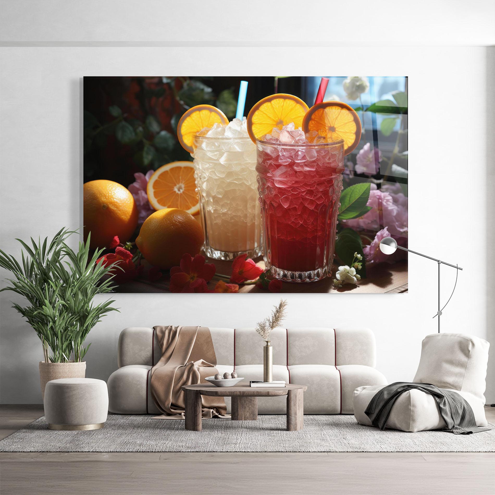 Obraz na Szkle Citrus Smoothie Drink mockup 9