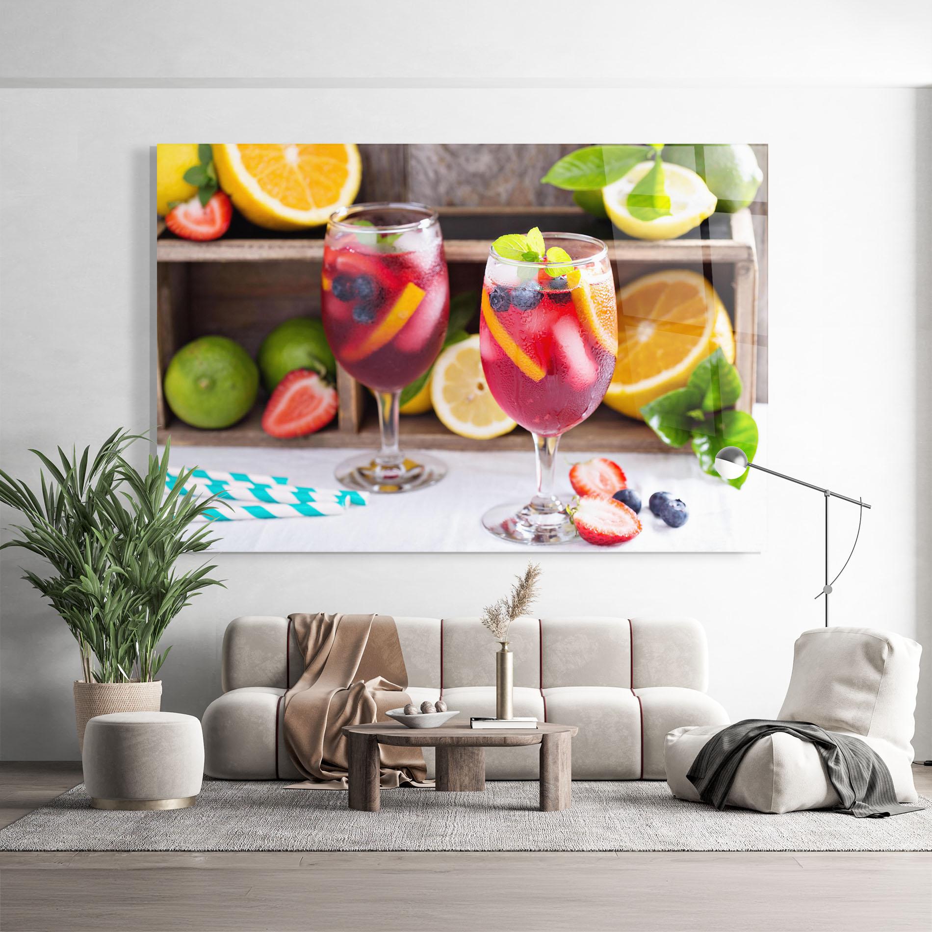 Obraz na Szkle Colorful Summer Drink mockup 9