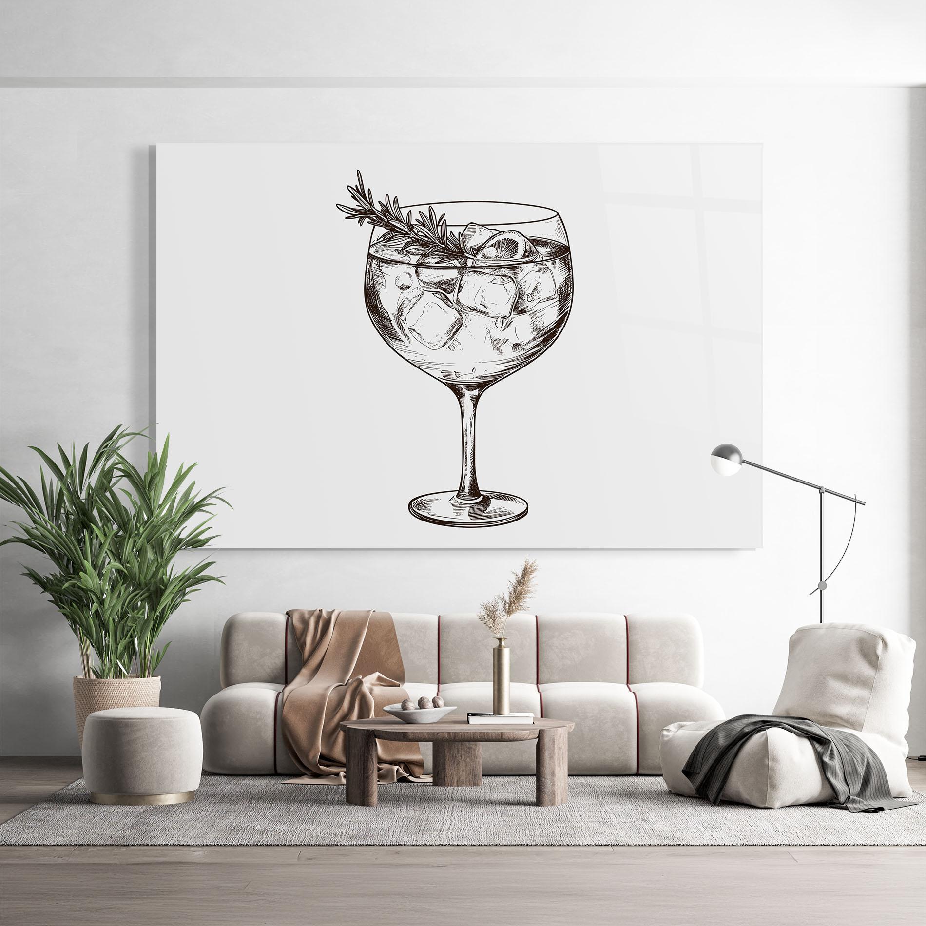 Obraz na Szkle Gintonic mockup 9