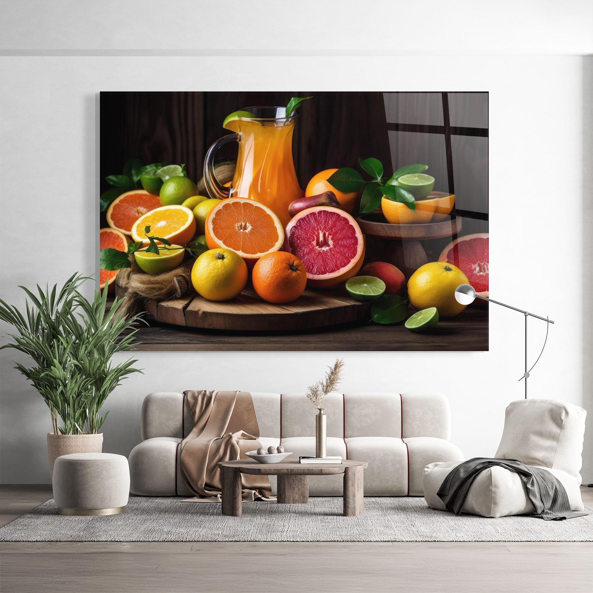 Obraz na Szkle Glass Of Orange Juice mockup 9