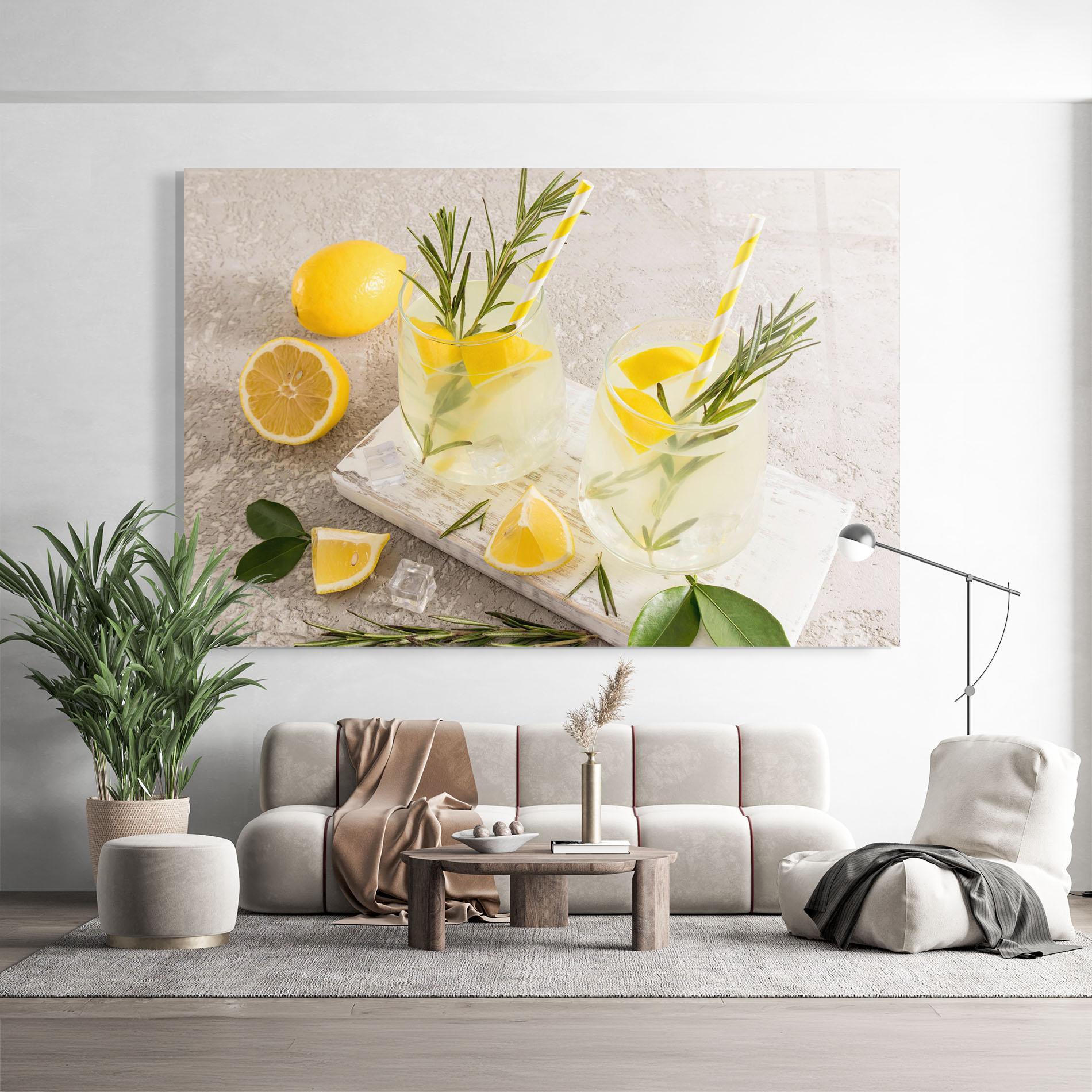 Obraz na Szkle Homemade Rosemary Drink mockup 9