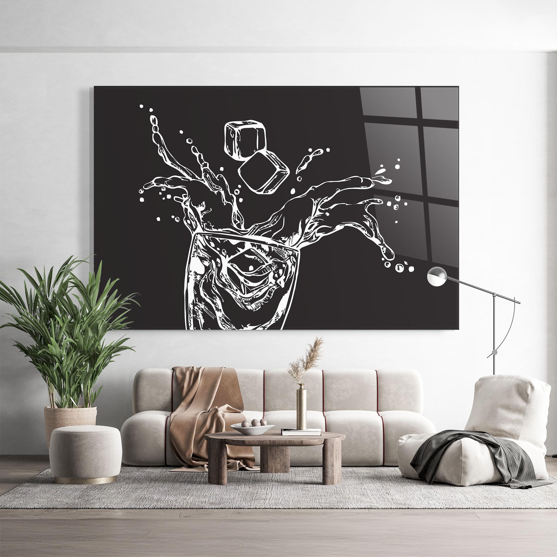 Obraz na Szkle Ice Splash Drink mockup 9