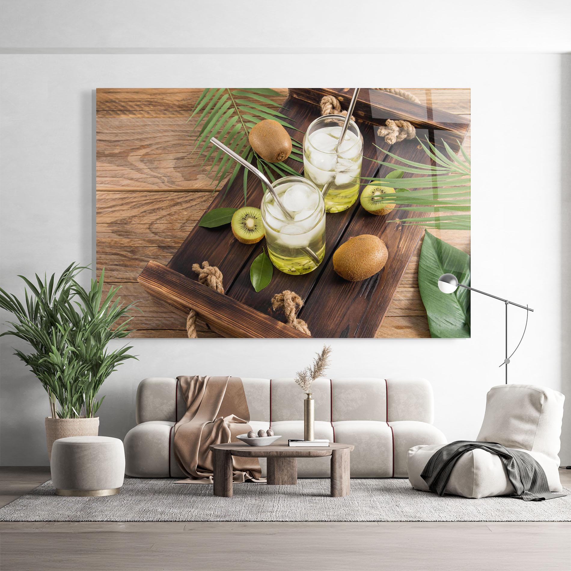 Obraz na Szkle Kiwi Drinks mockup 9