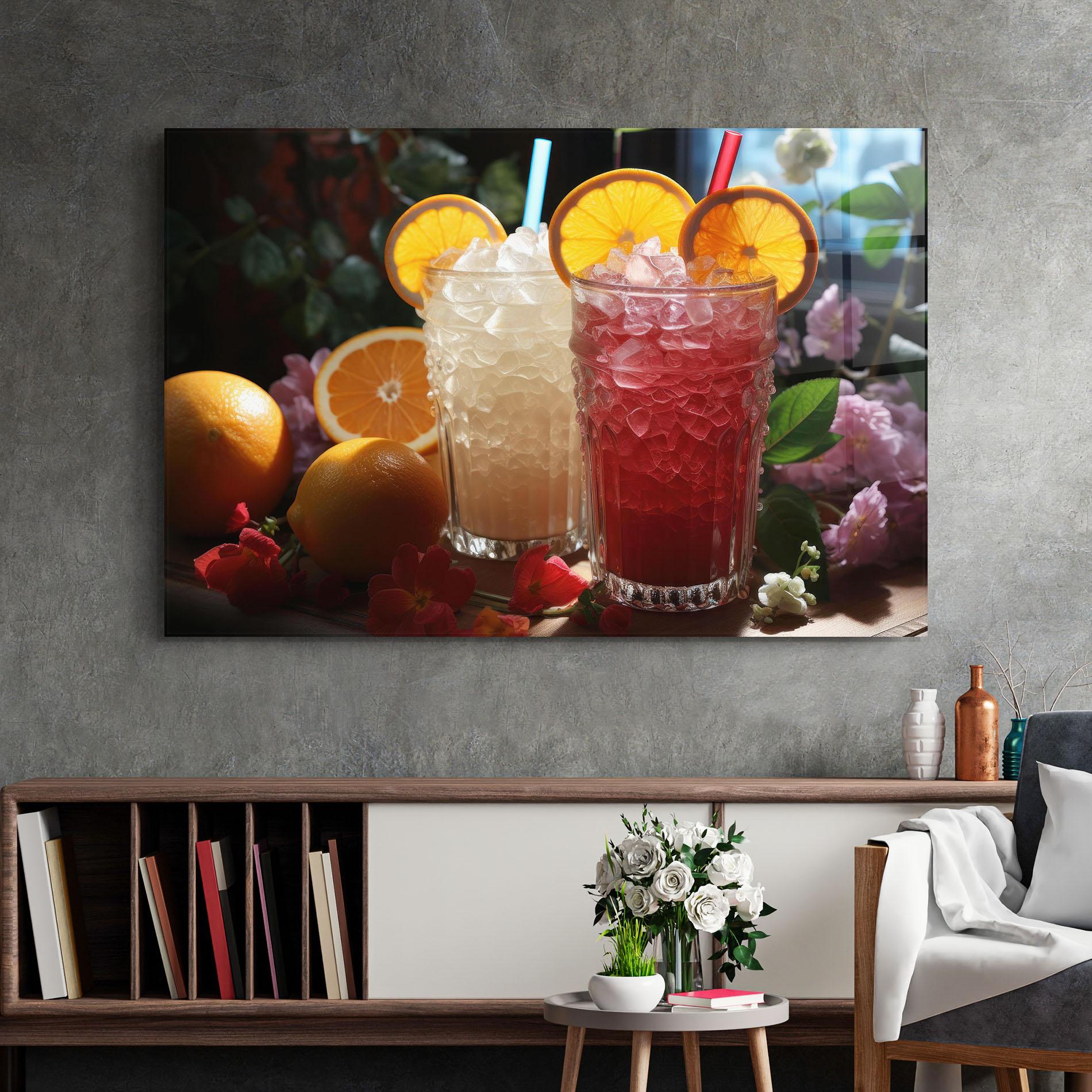 Obraz na Szkle Citrus Smoothie Drink mockup 2