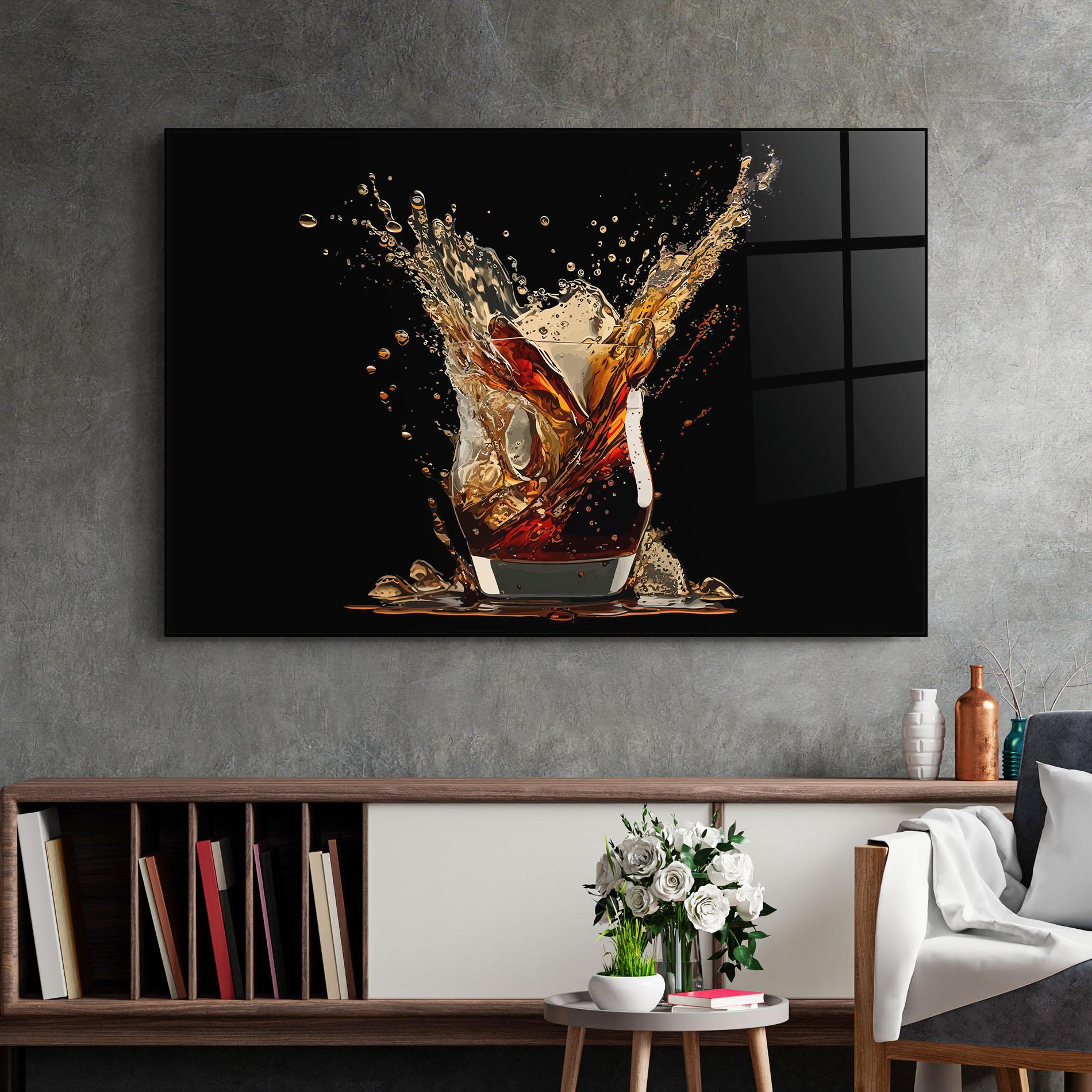 Obraz na Szkle Cola Splash mockup 2