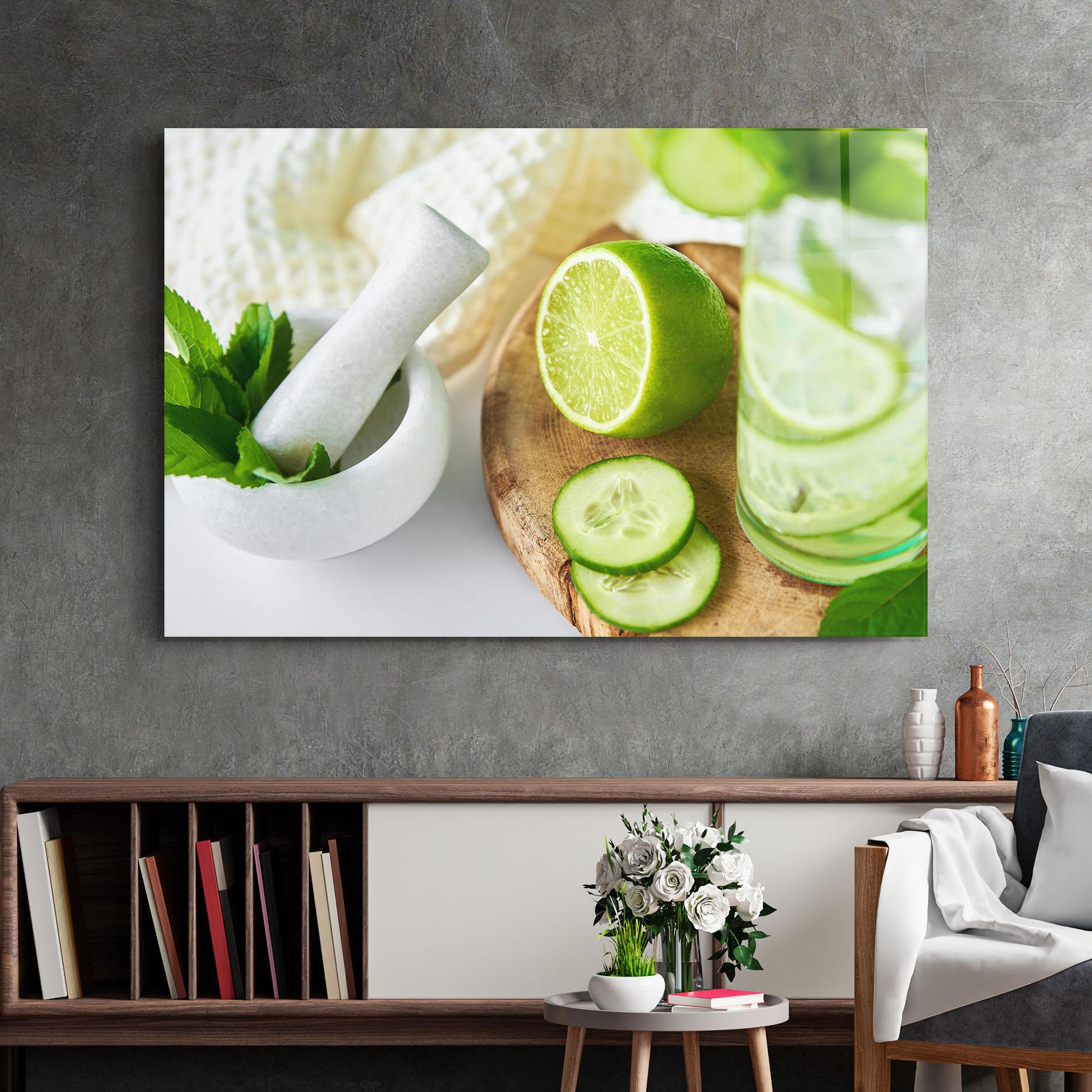 Obraz na Szkle Detox Drink Lemonade mockup 2