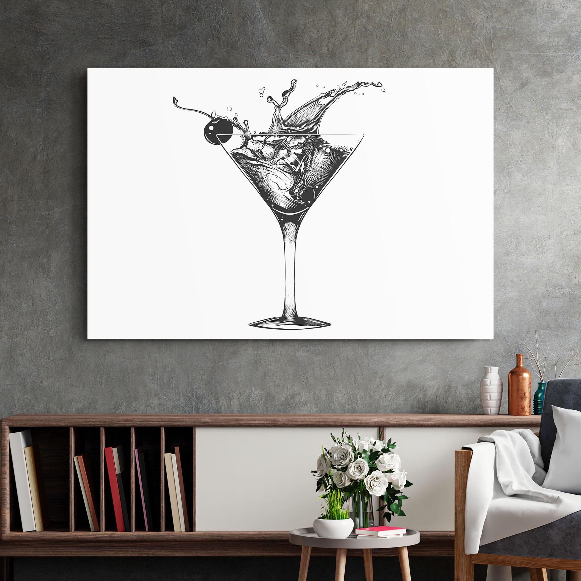 Obraz na Szkle Drink Splash mockup 2