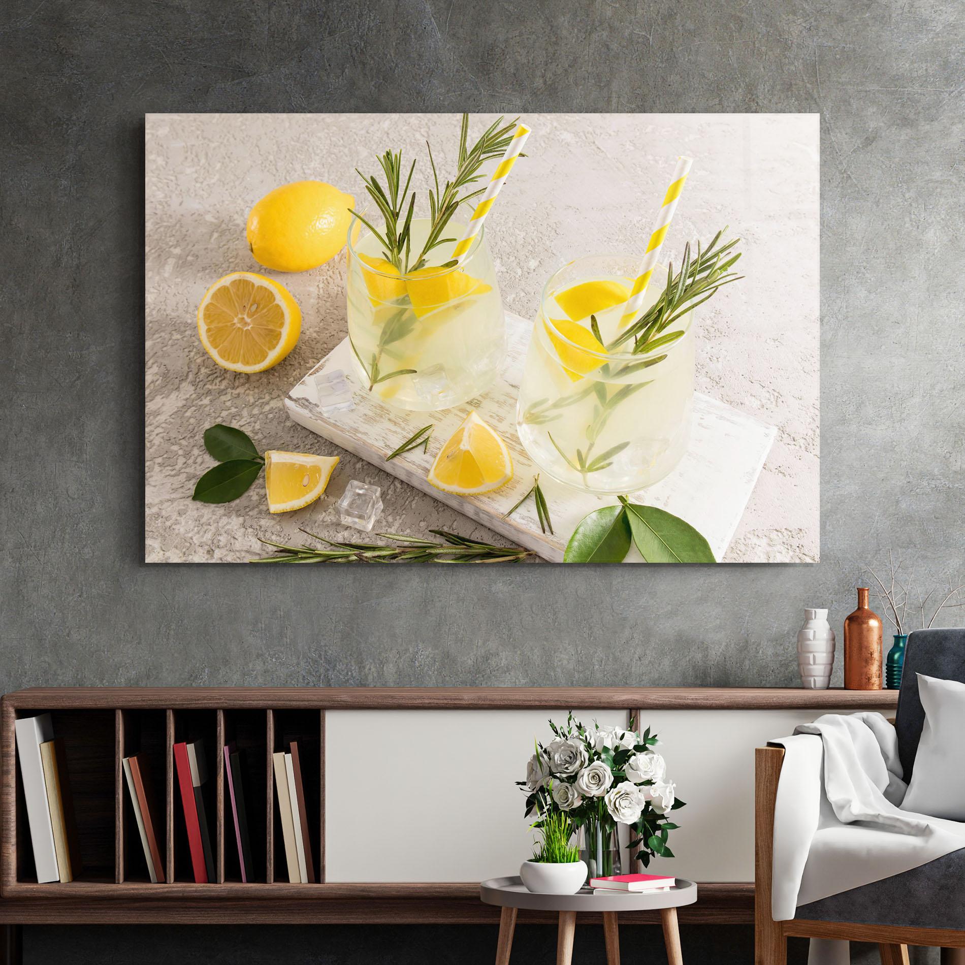 Obraz na Szkle Homemade Rosemary Drink mockup 2