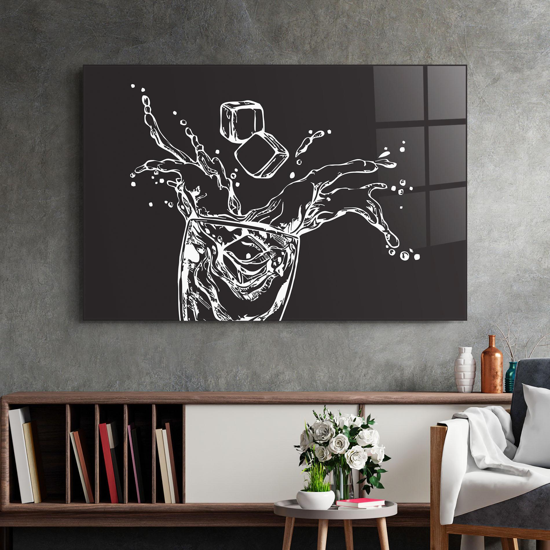 Obraz na Szkle Ice Splash Drink mockup 2