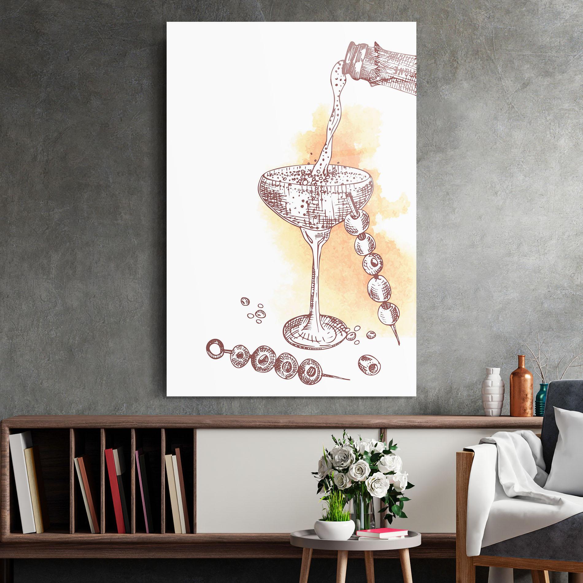 Obraz na Szkle Cocktail mockup 2