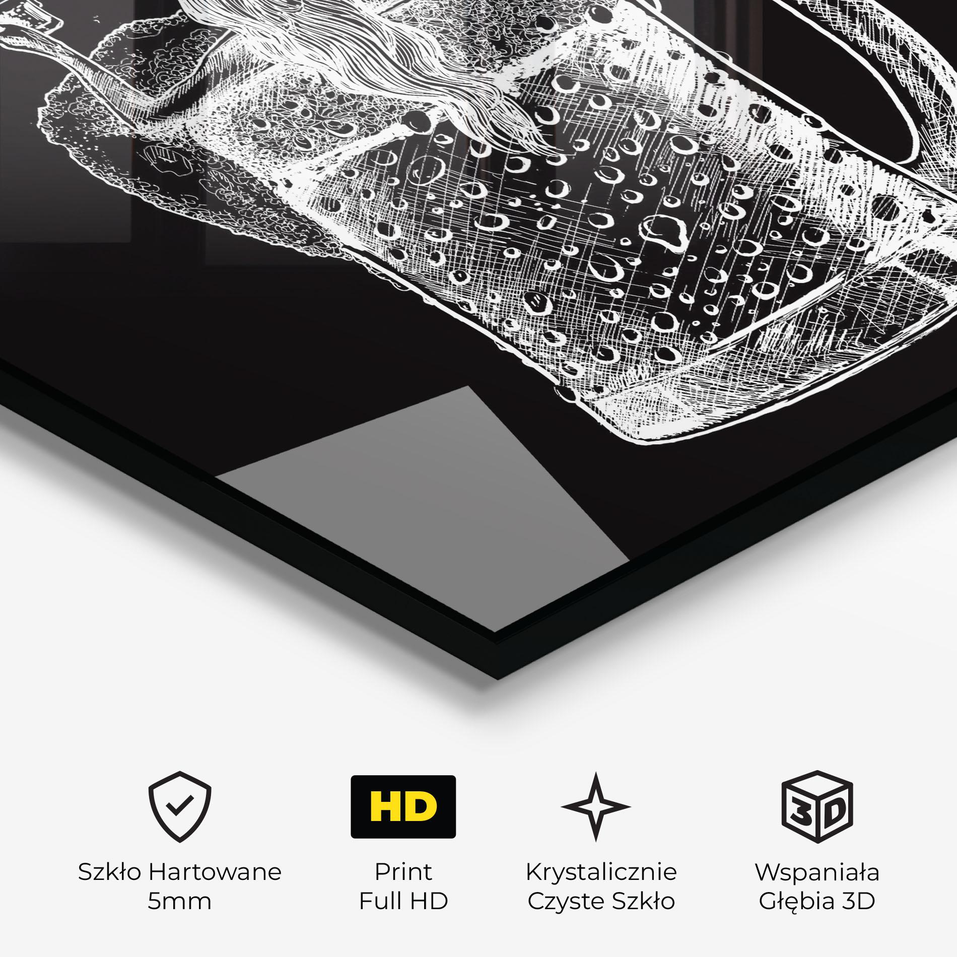 Obraz na Szkle Beer Woman mockup 3