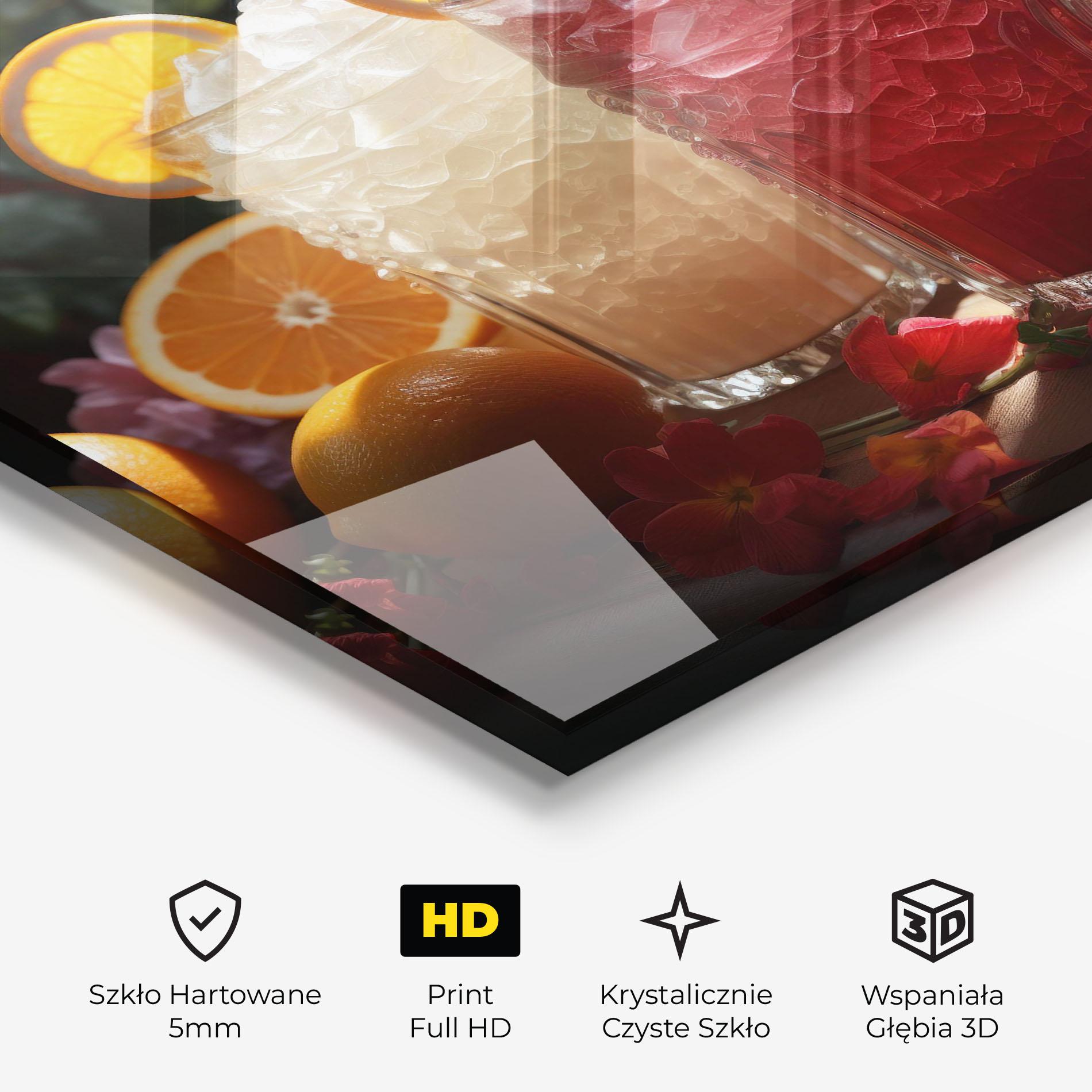 Obraz na Szkle Citrus Smoothie Drink mockup 3