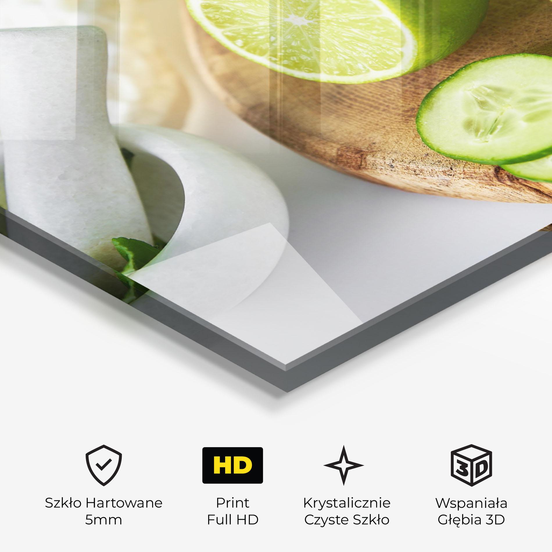 Obraz na Szkle Detox Drink Lemonade mockup 3
