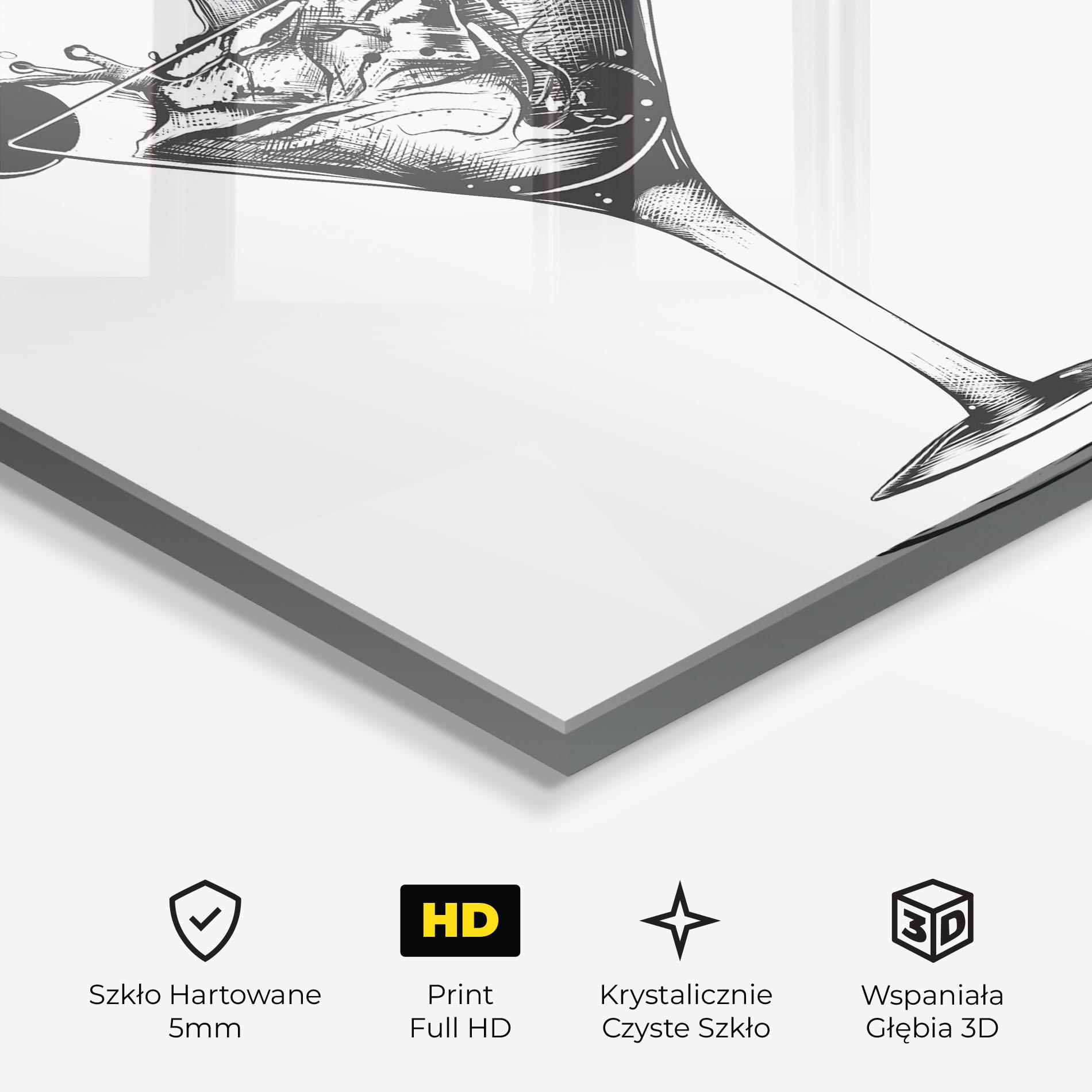 Obraz na Szkle Drink Splash mockup 3