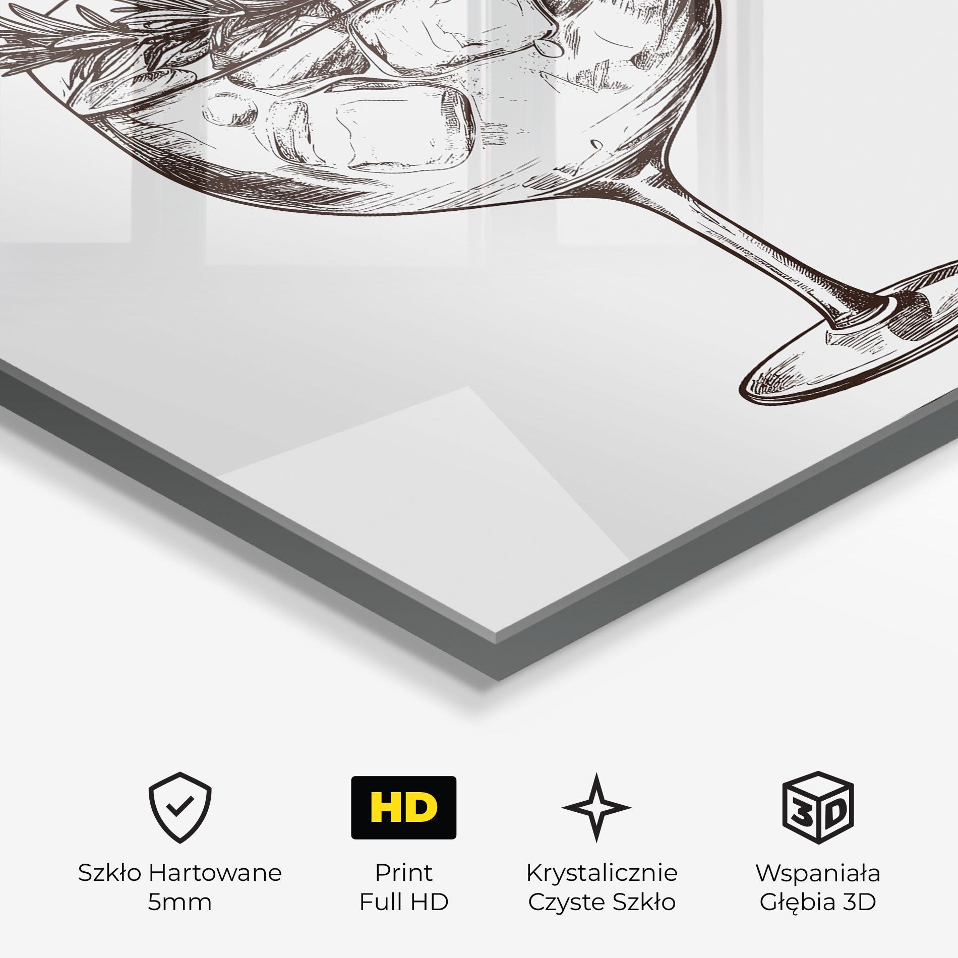 Obraz na Szkle Gintonic mockup 3